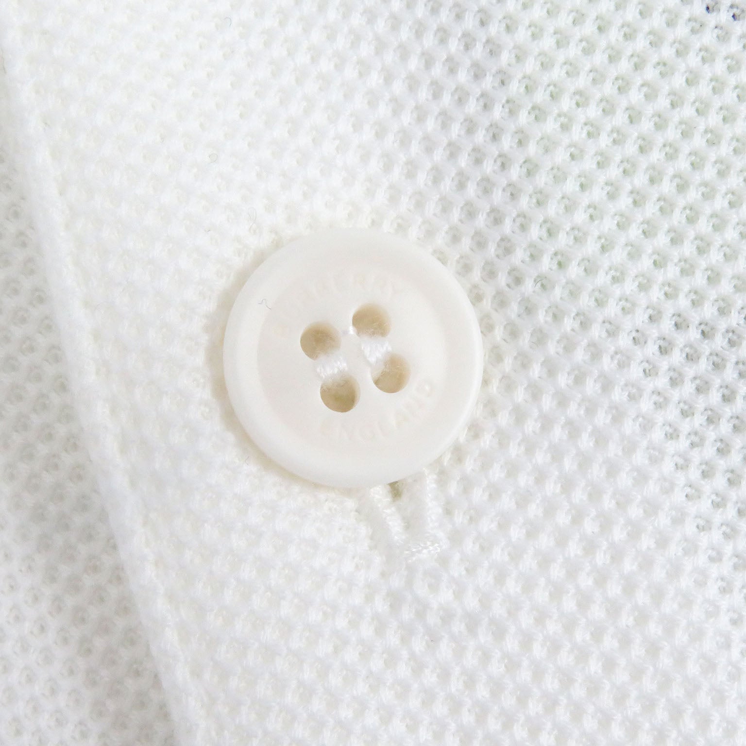 バーバリー TB ロゴ 刺繍 コットン ポロシャツ