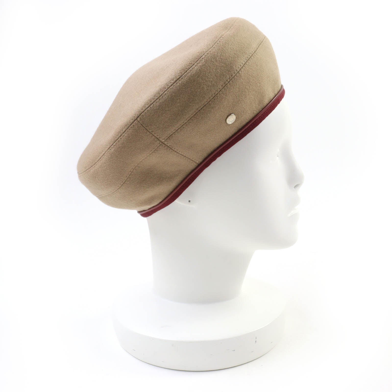 エルメス サントレノ シリーズ メタル カシミア ベレー帽