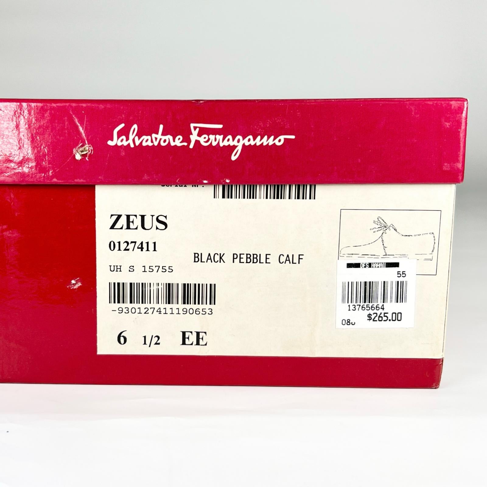 サルヴァトーレ フェラガモ ZEUS レザー シューズ