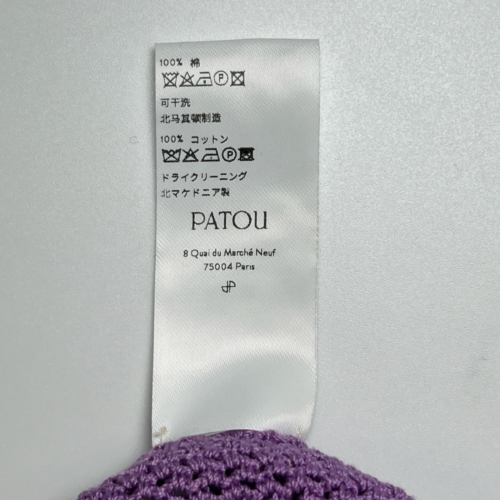 PATOU クロシェ コットン ニットウェア