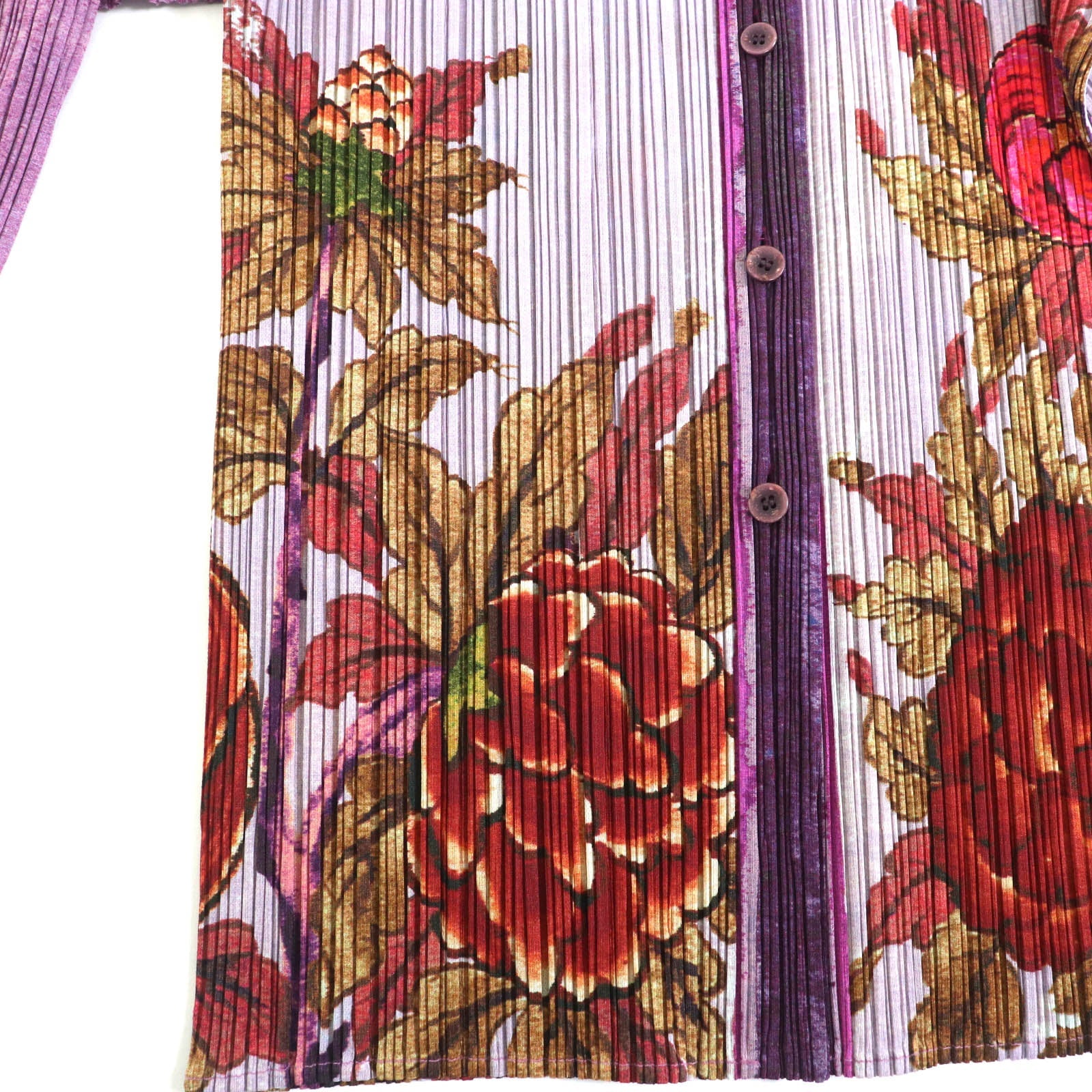 PLEATS PLEASE ポリエステル 長袖 シャツ