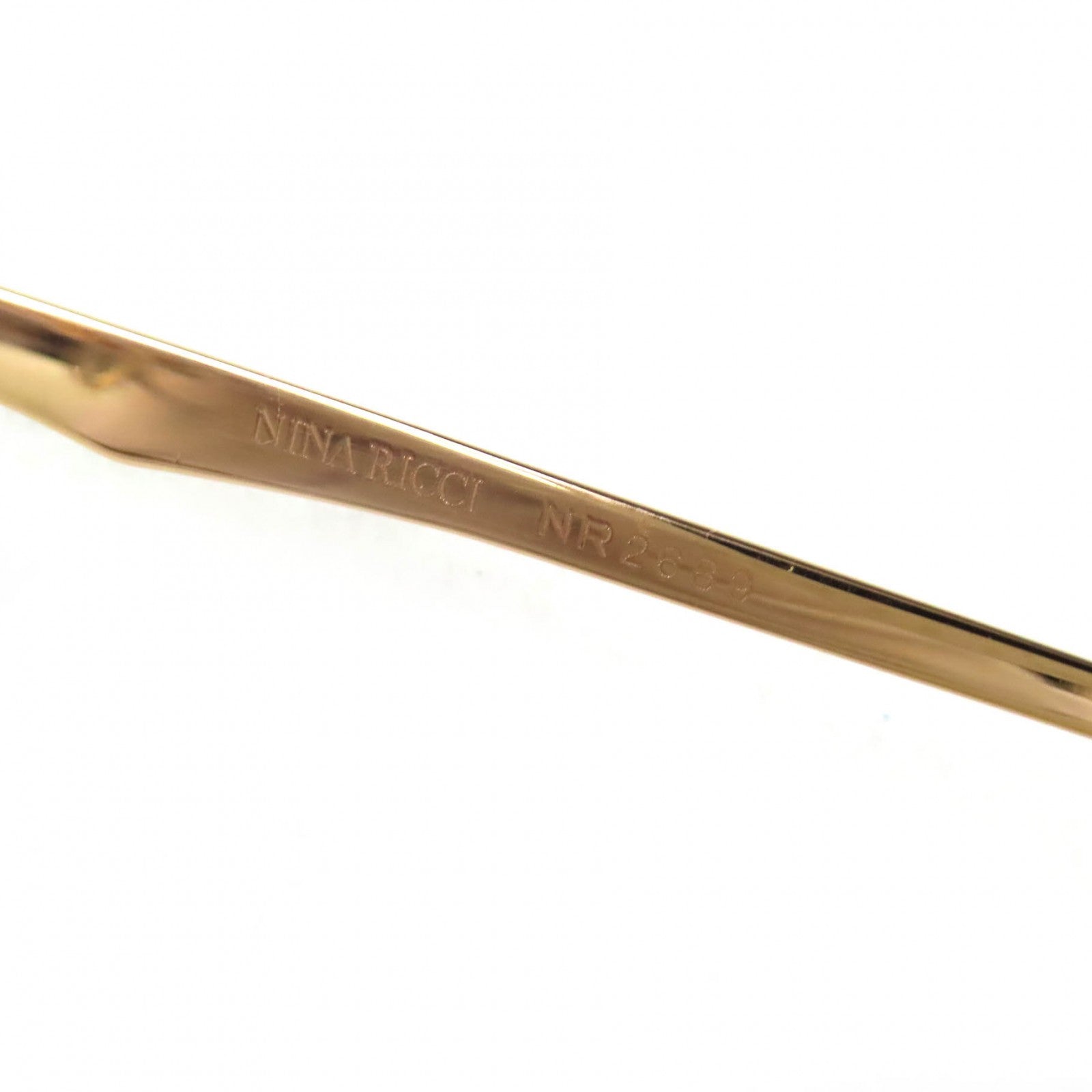 ニナ リッチ Au750 ハーフリム メガネ