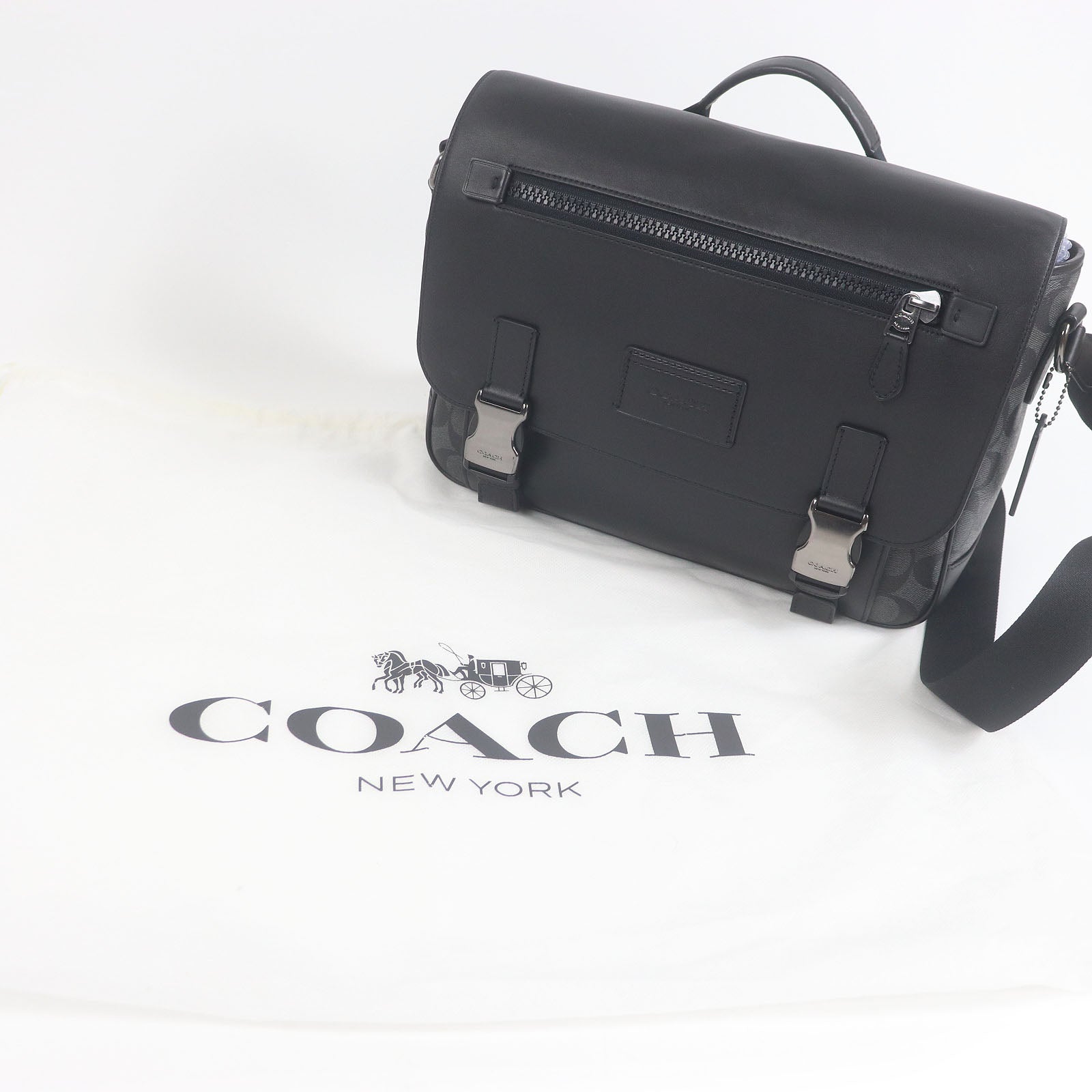 コーチ シグネチャー レザー ショルダー バッグ