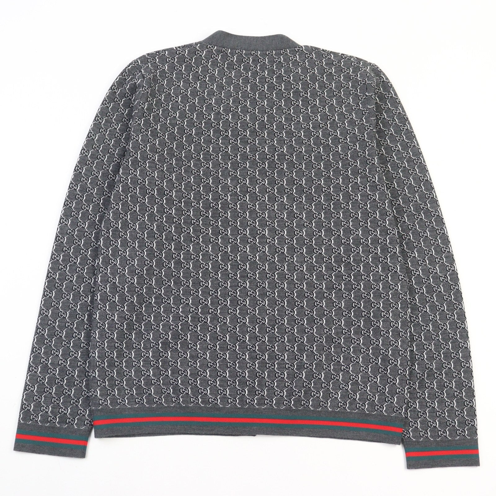 グッチ GGジャカード シルクウールカーディガン
