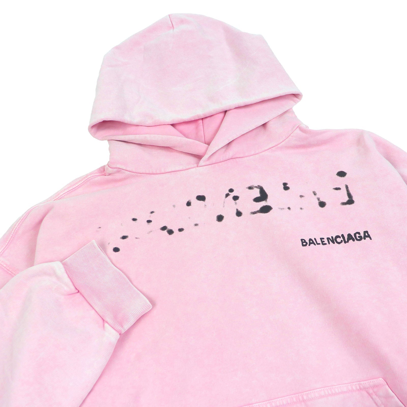 バレンシアガ ハンド ドローン ミディアム フィット フーディ