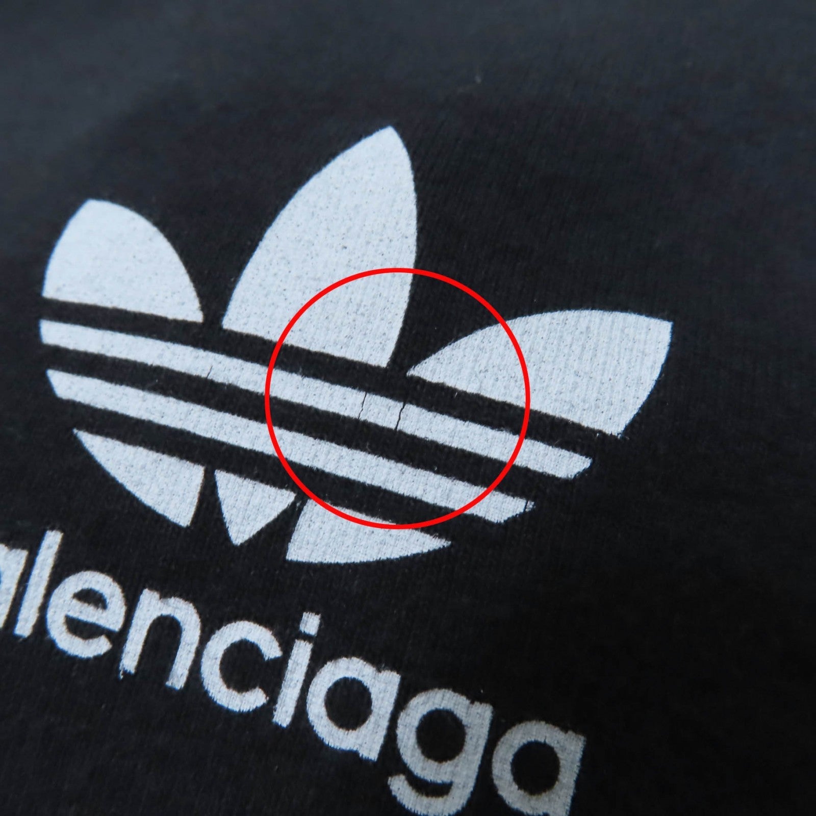 バレンシアガ×adidas コットン ショート スリーブ Tシャツ