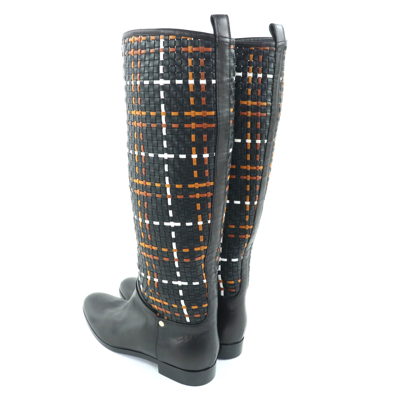 エルメス 37.5 レザー ブーツ