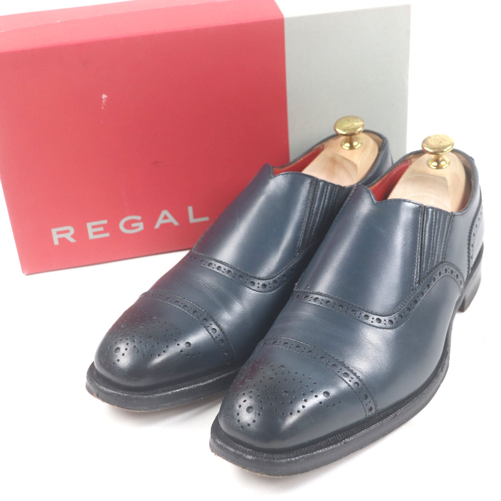 REGAL フル レザー ブローグ ローファー