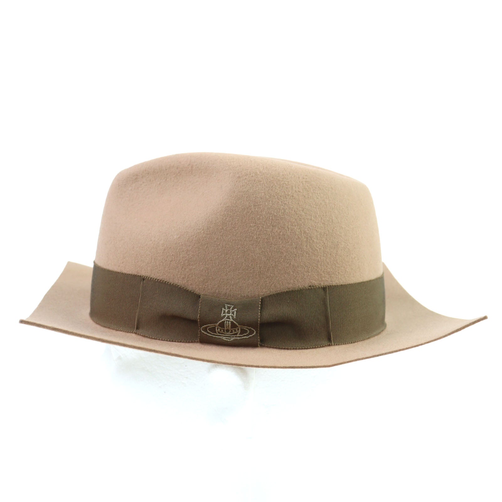 ヴィヴィアン ウエストウッド オーブ 刺繍 リボン フェルト フェドラ