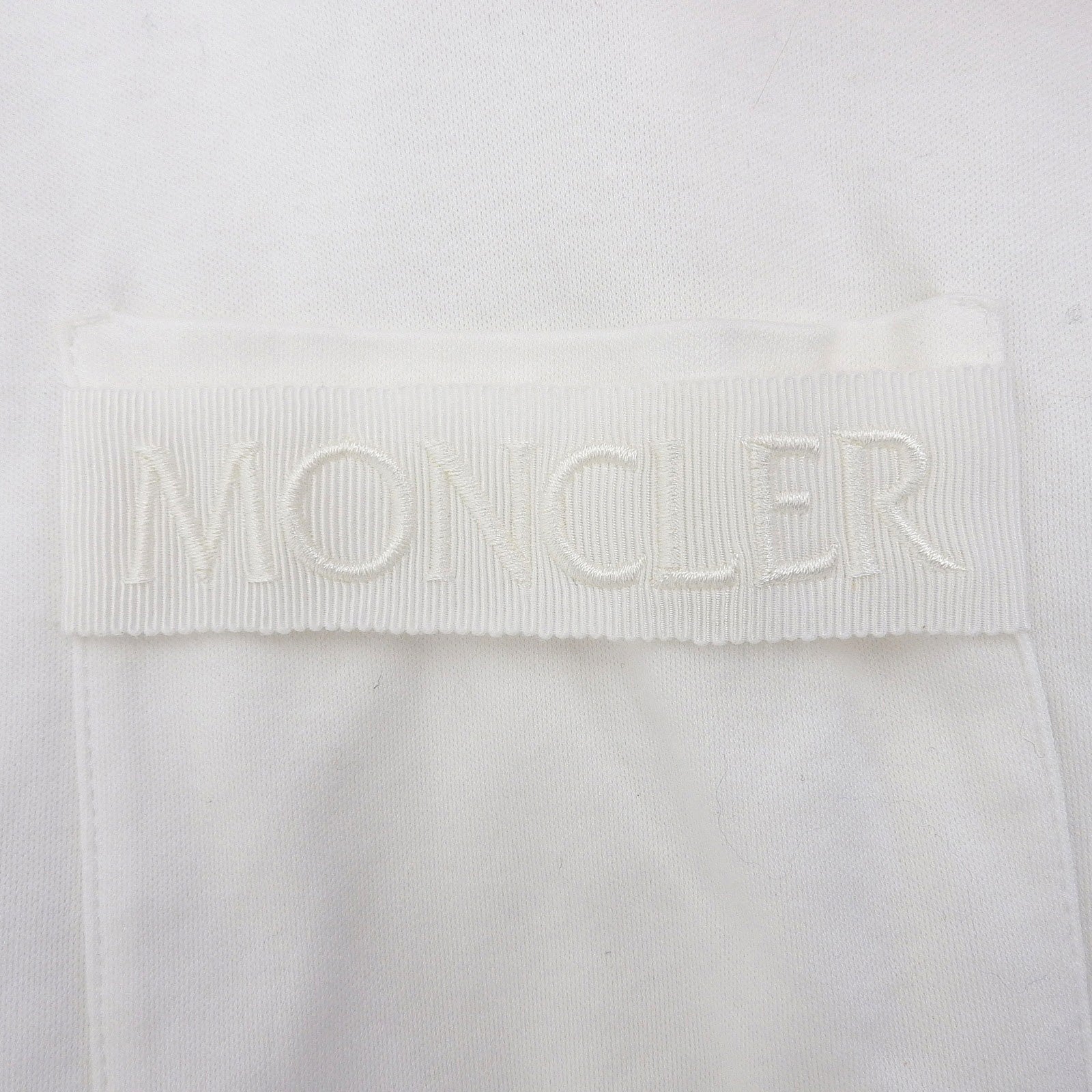 モンクレール 刺繍ロゴ コットン Tシャツ
