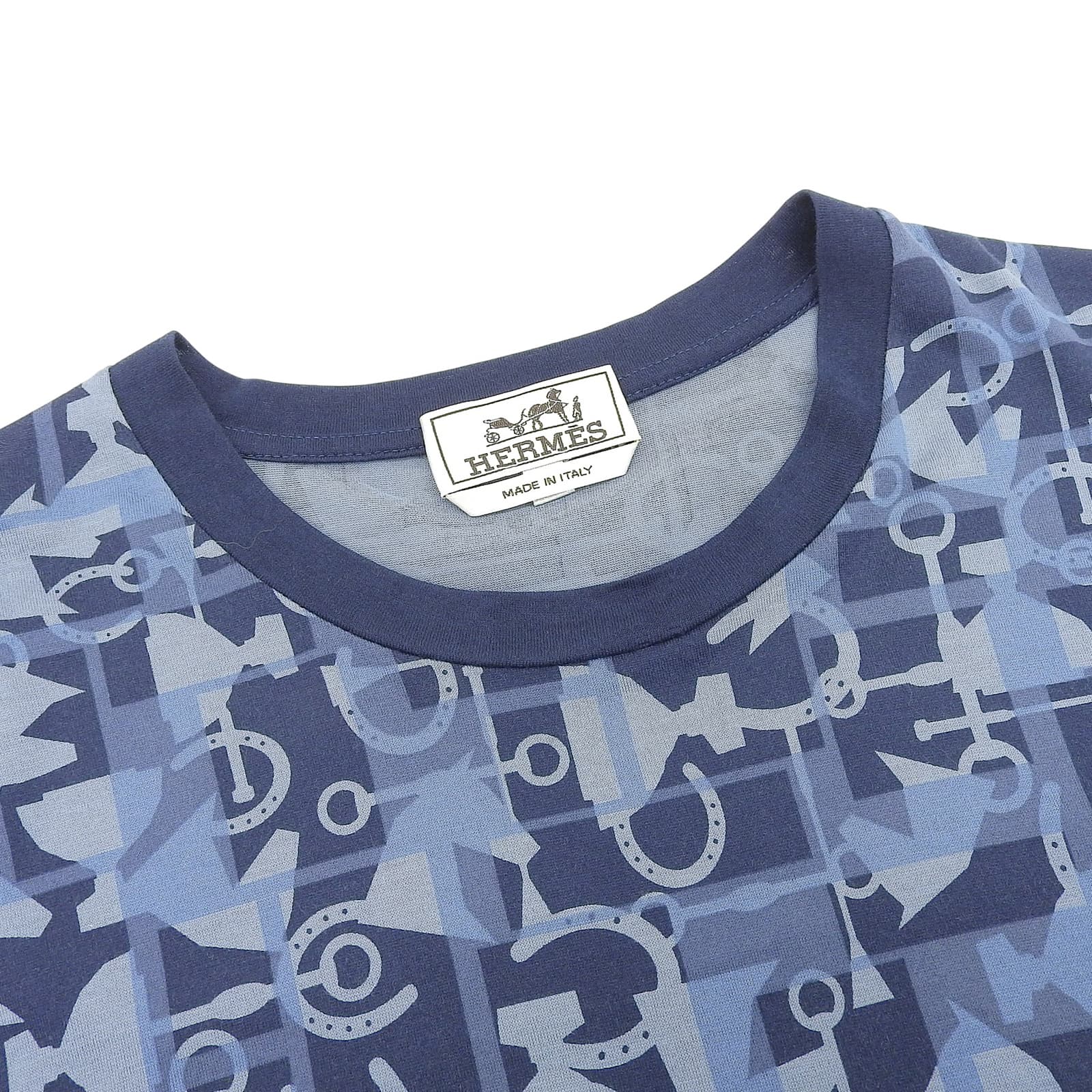 エルメス Horse print コットン Tシャツ