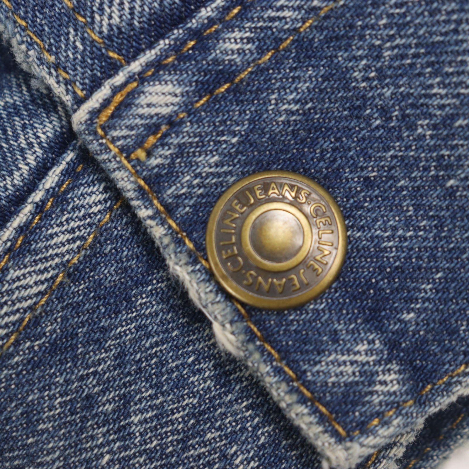 セリーヌ スター 刺繍 コットン デニム ジャケット