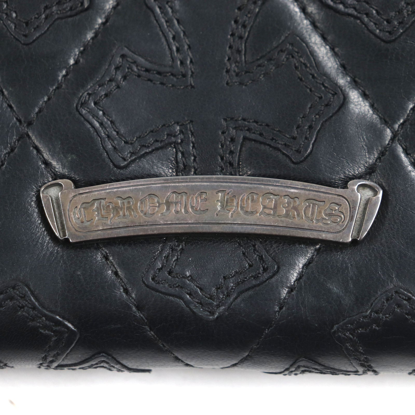 クロムハーツ REG F ZIP レザー長財布