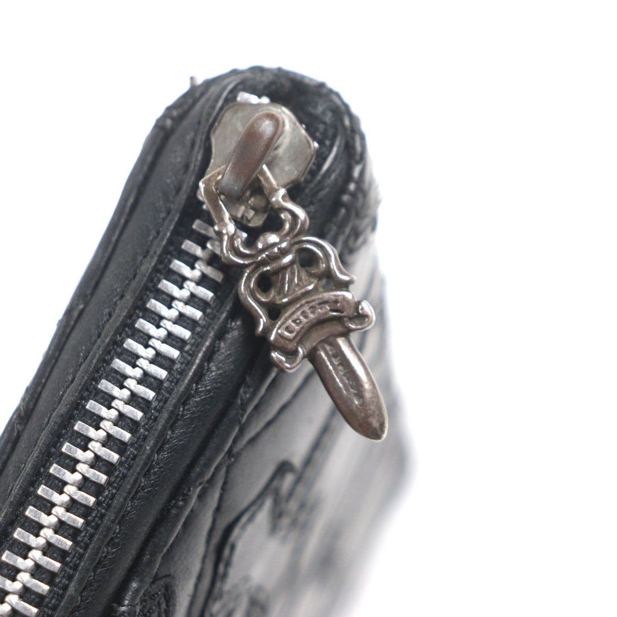クロムハーツ REG F ZIP レザー長財布