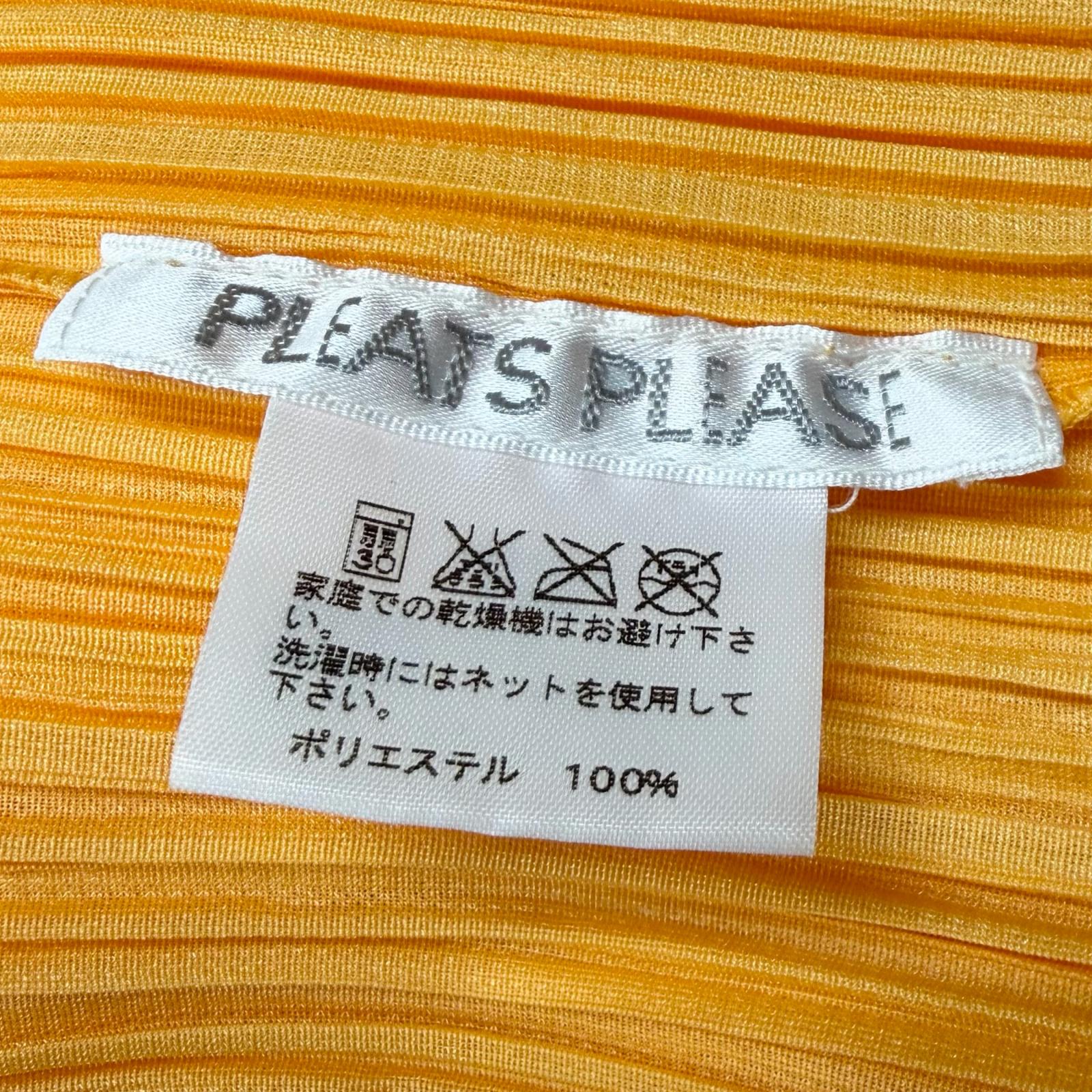 プリーツプリーズイッセイミヤケ ポリエステル 長袖ハイネックトップス