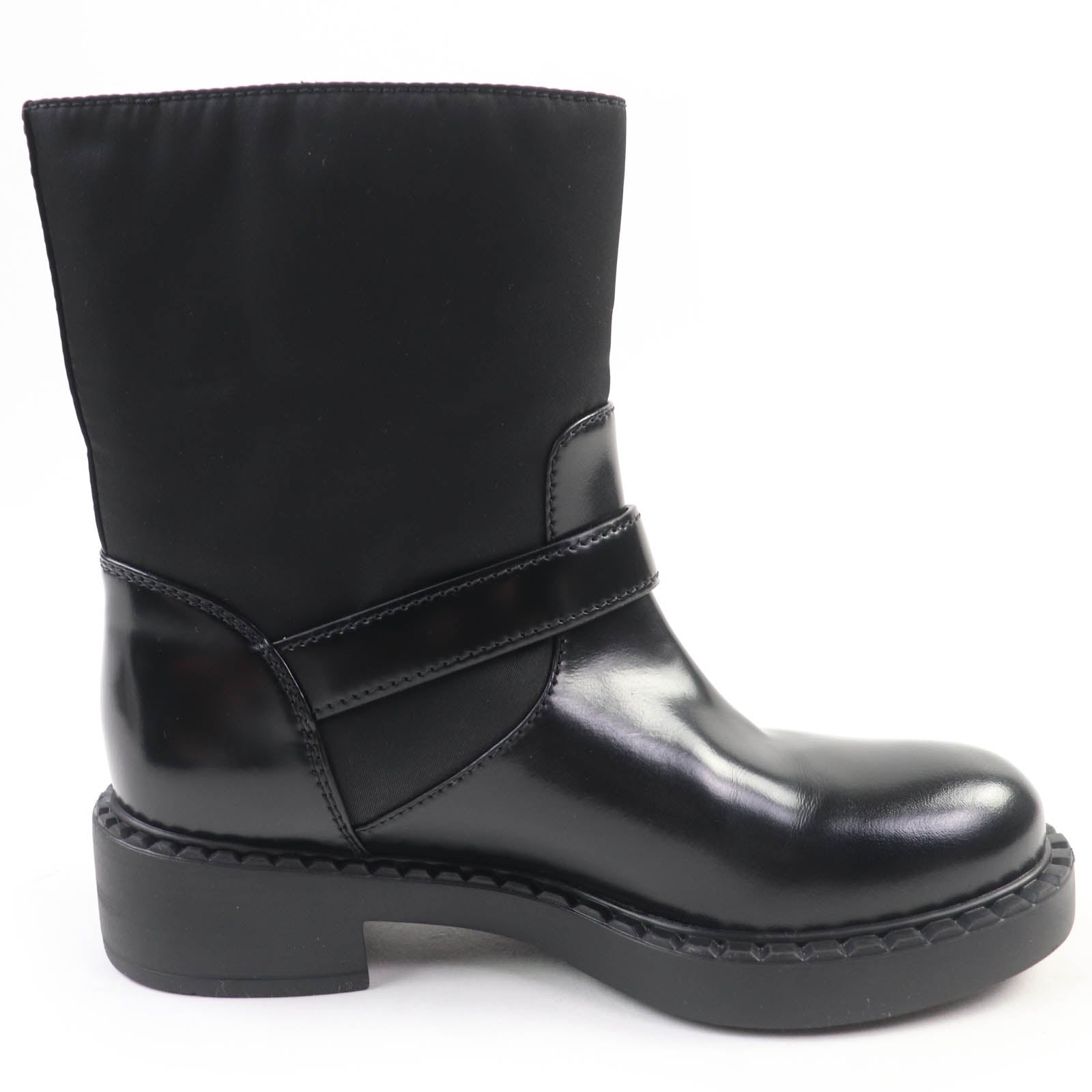 プラダ Re-Nylon レザー ブーツ