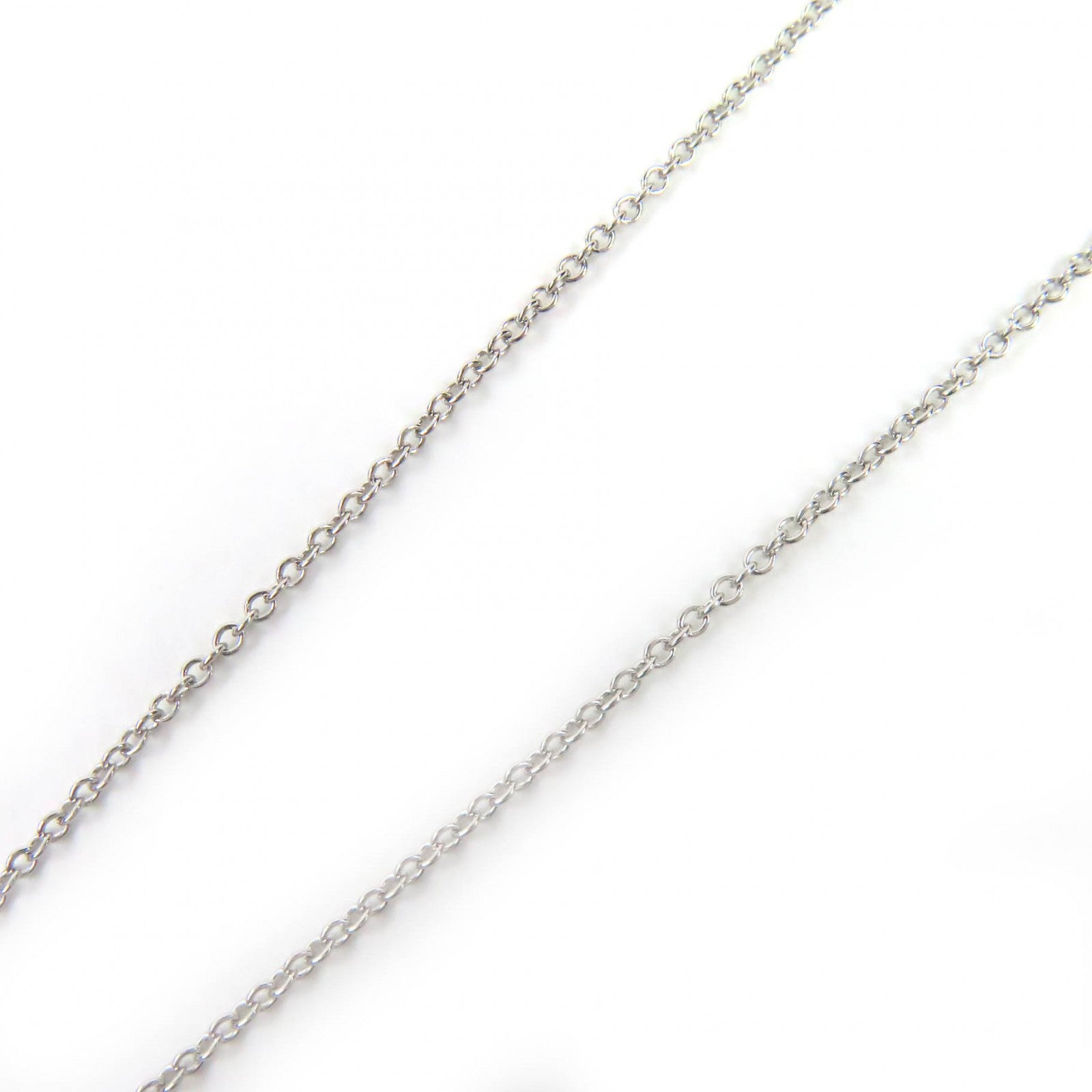 ティファニー オープンハートペンダント PT950 ダイヤモンドネックレス