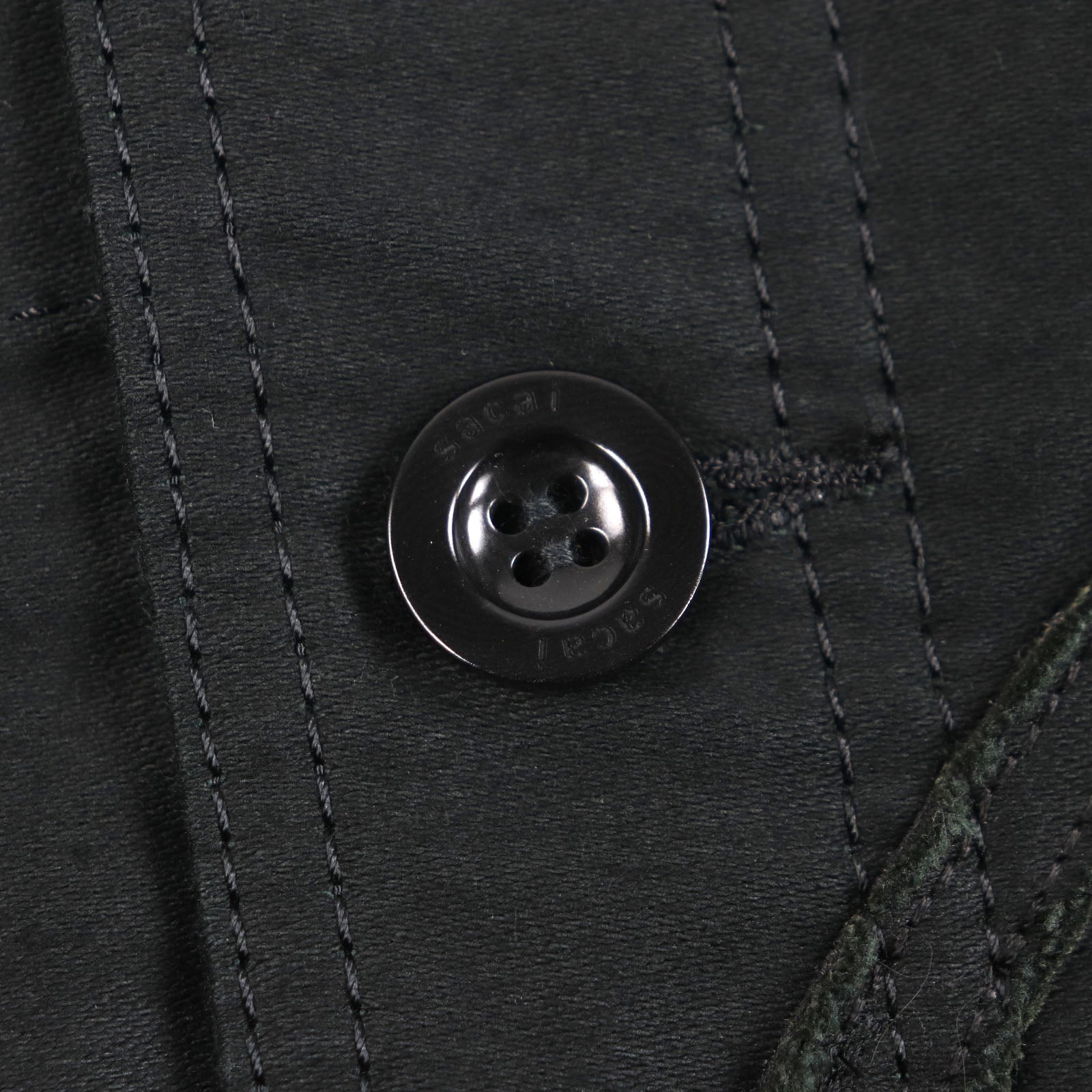 Sacai モールスキン 刺繍 ジャケット