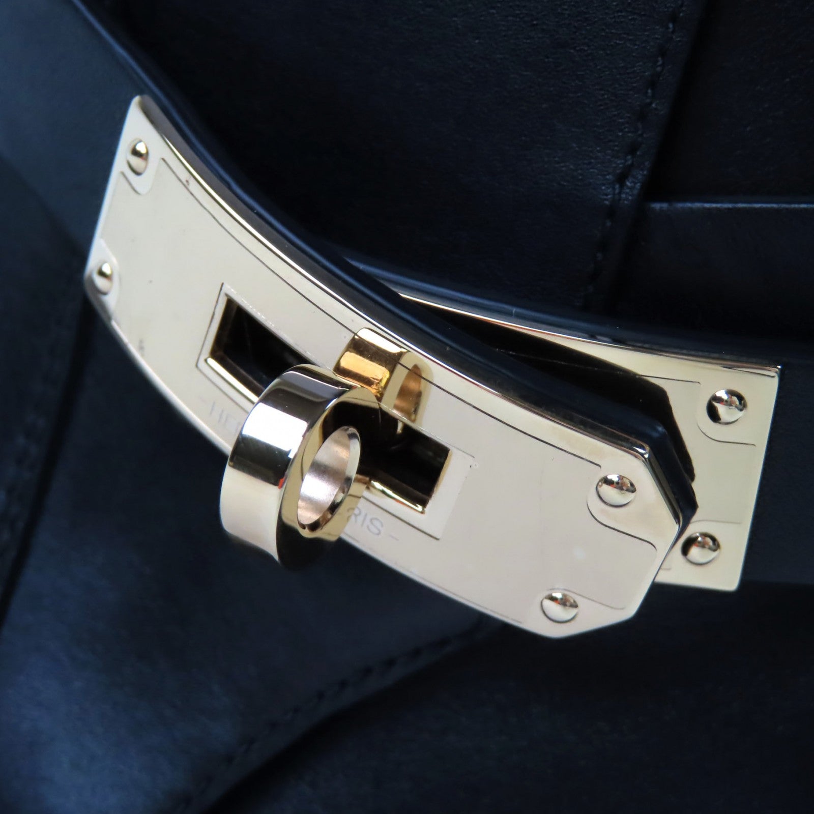 エルメス ネオ ケリー バックル レザー ショートブーツ
