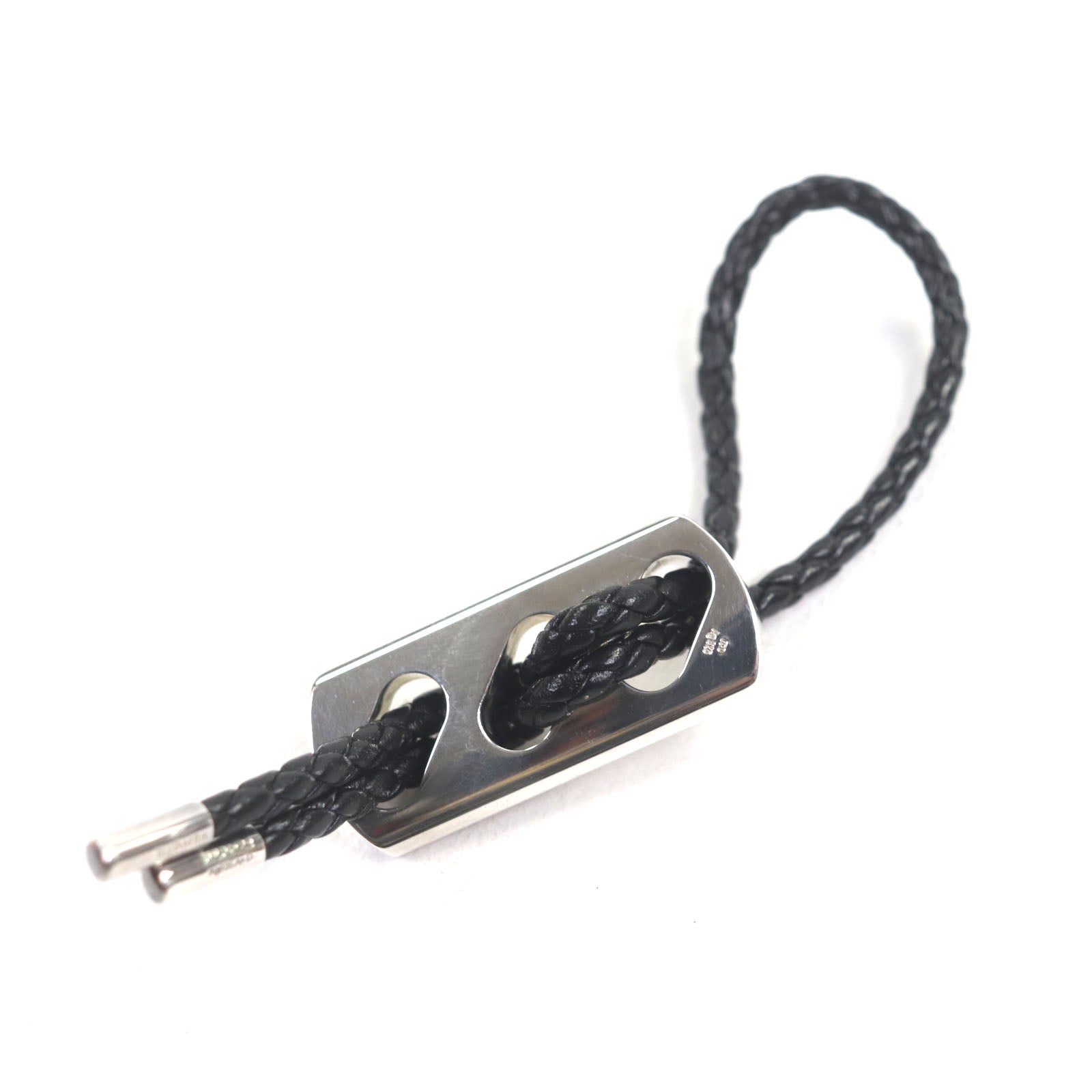 エルメス AG925 レザー キーリング