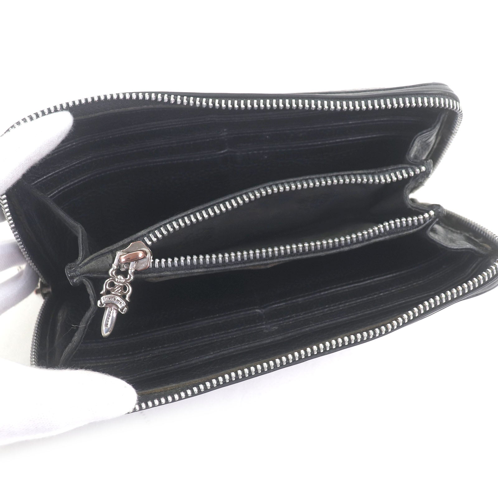 クロムハーツ REC F ZIP レザー ウォレット