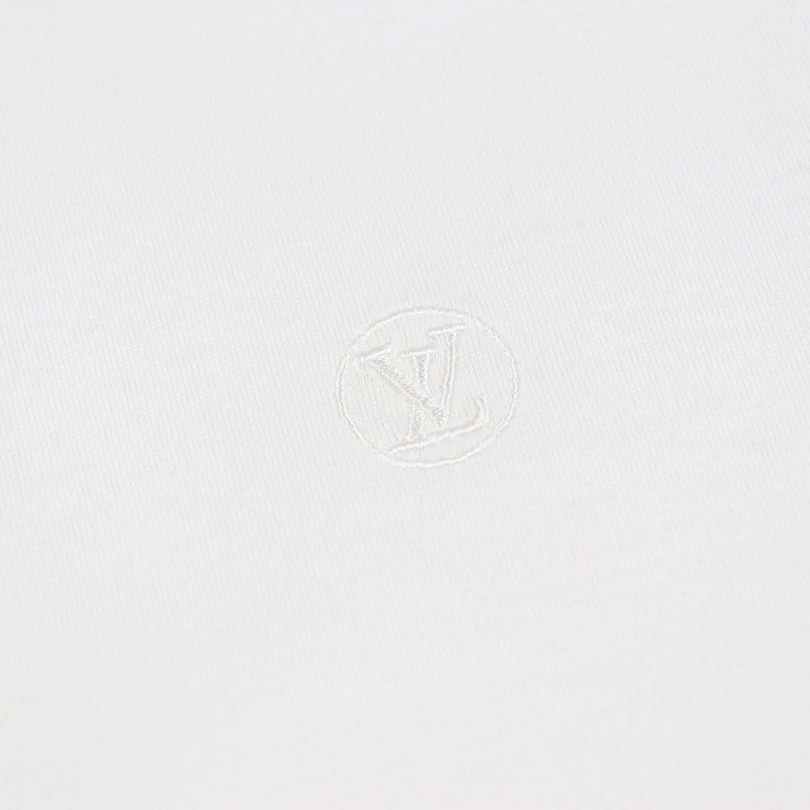 ルイ ヴィトン LV サークル ロゴ 刺繍 コットン Tシャツ