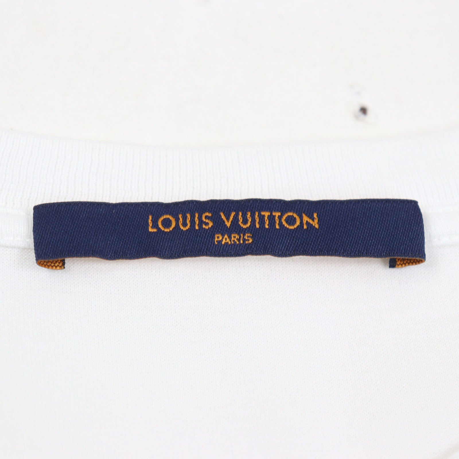 ルイ ヴィトン LV サークル ロゴ 刺繍 コットン Tシャツ