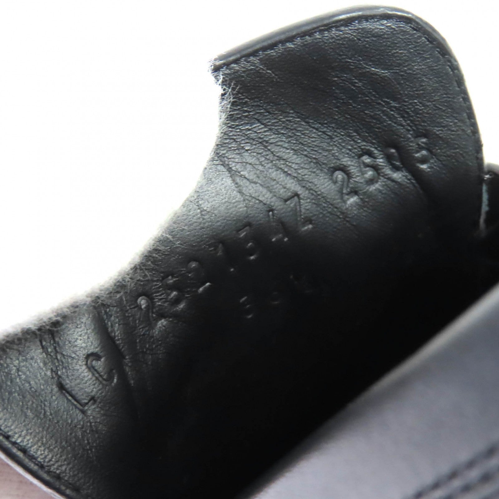エルメス ルーブル 36.5 メタル レザー ローファー