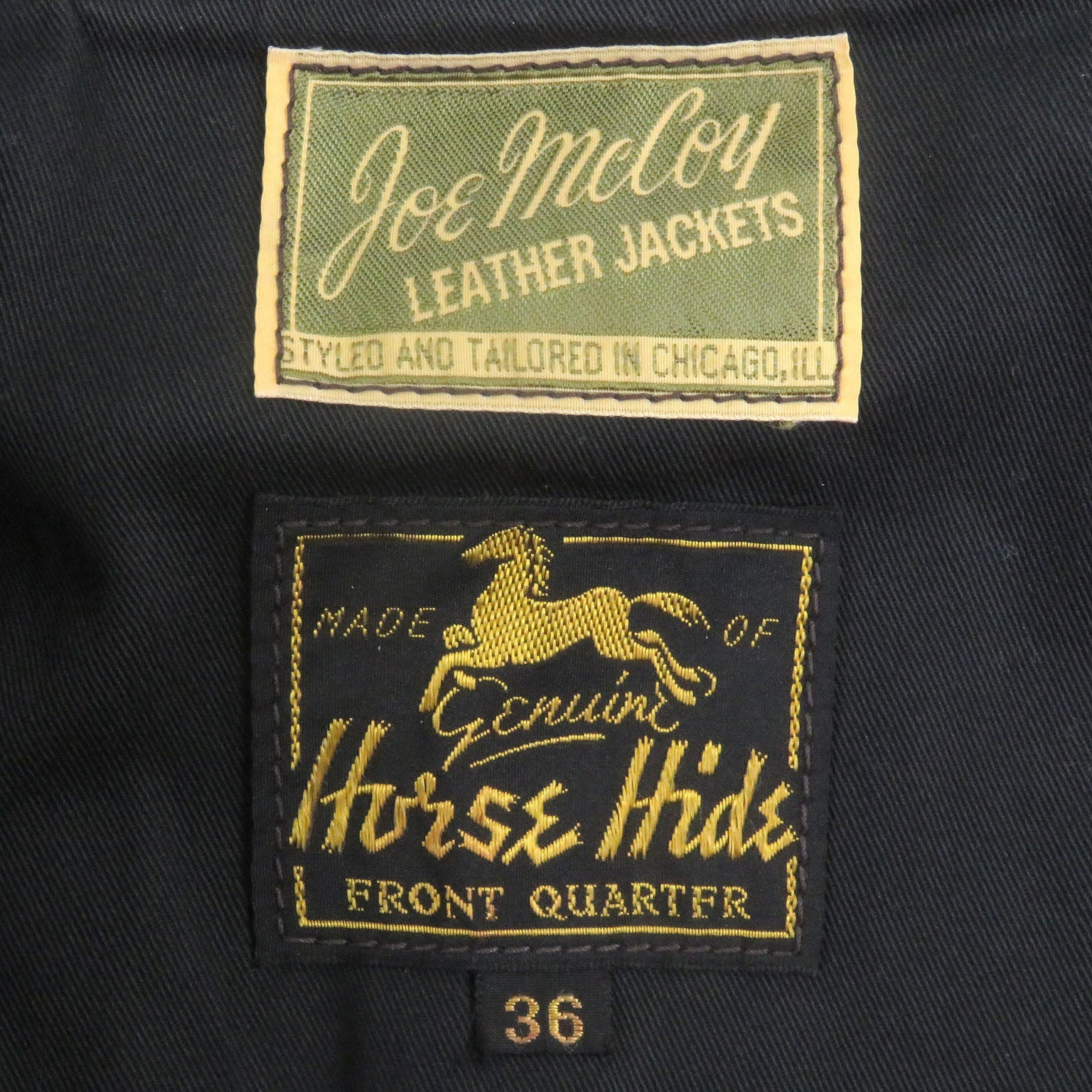 JOE McCOY ホースハイド レザー ジャケット