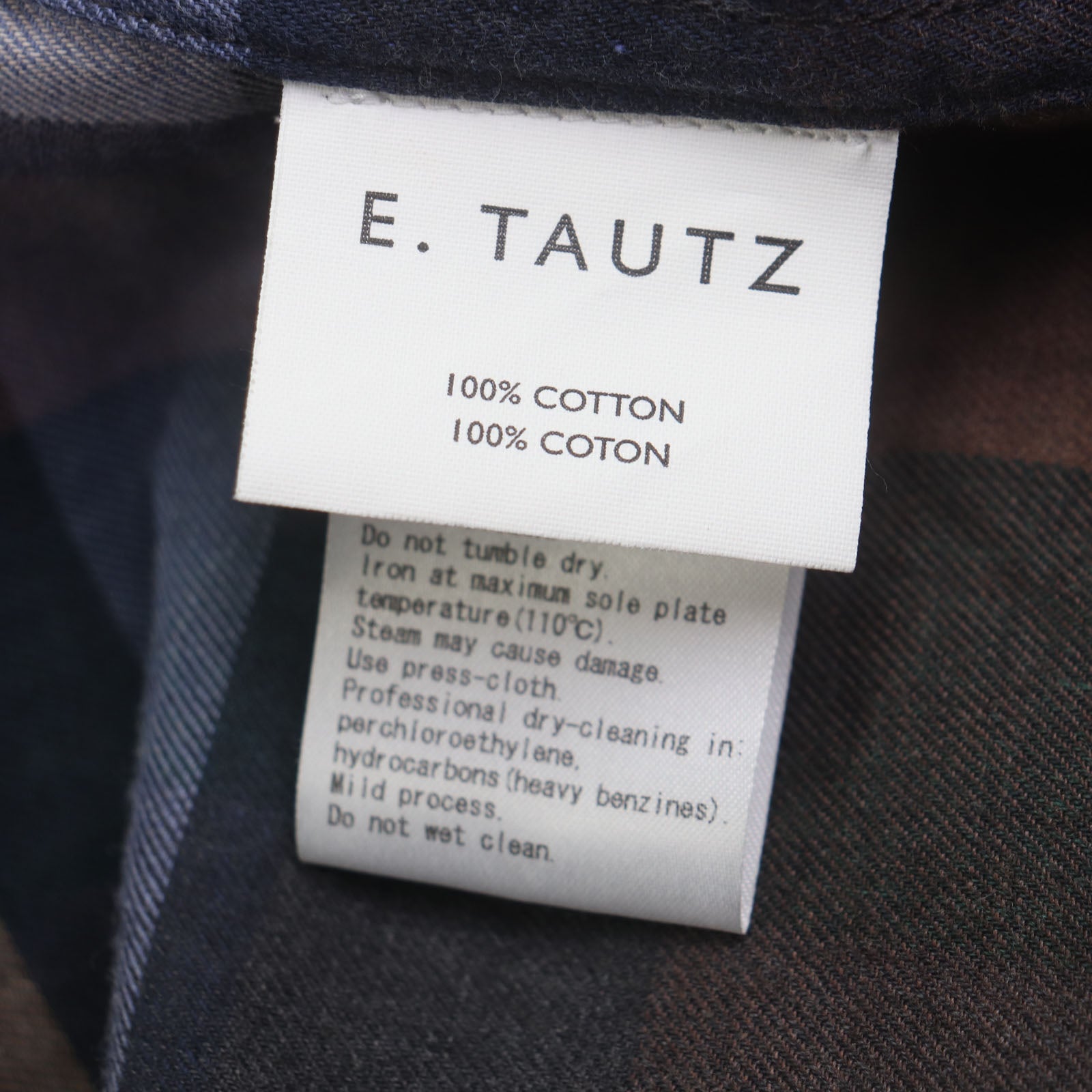 E.Tautz LINEMAN シャツ コットン シャツ