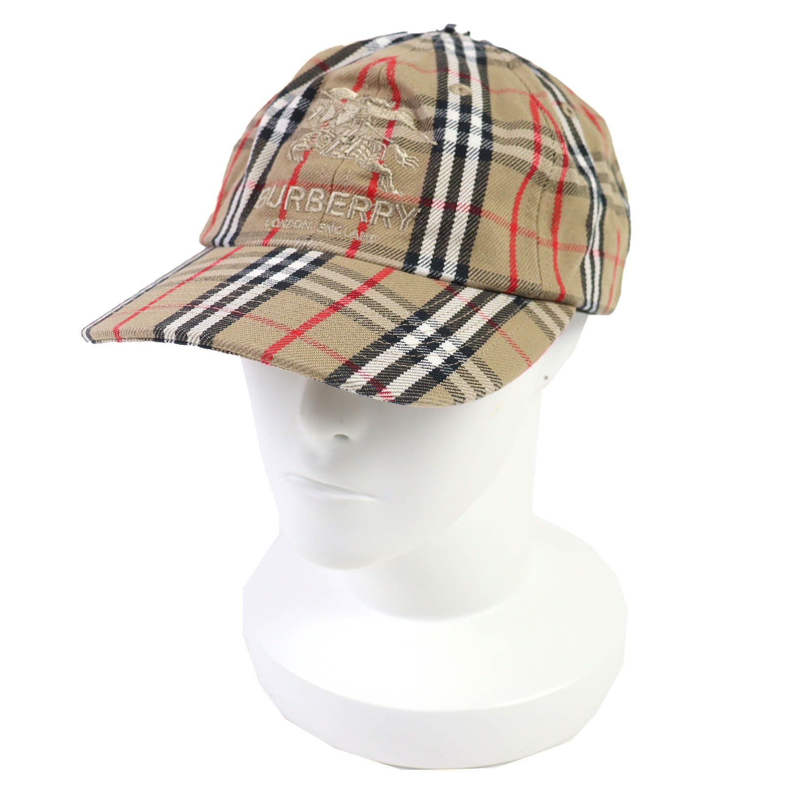 Supreme BURBERRY デニム ロゴ刺繍 キャップ