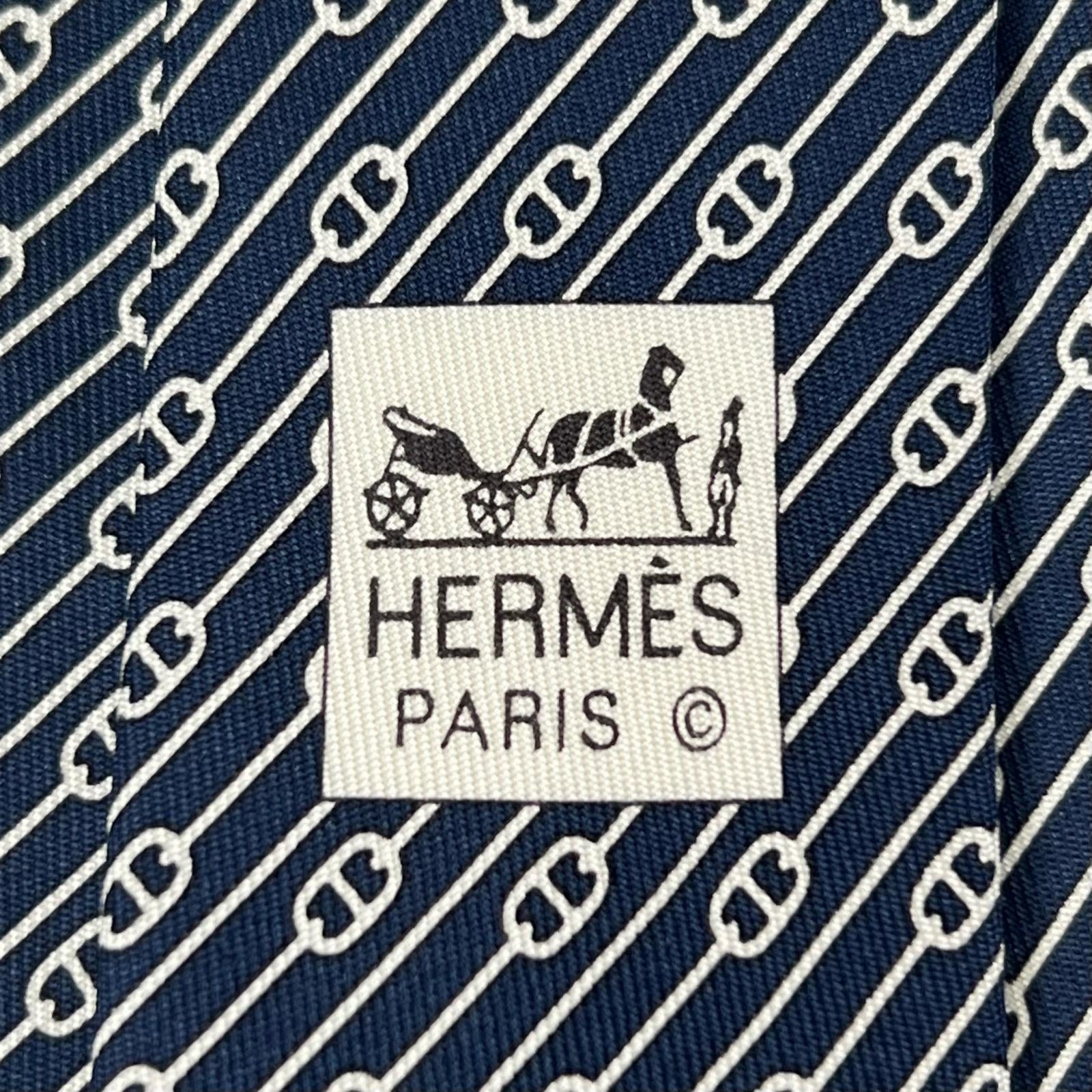 エルメス シェーヌ シルクネクタイ