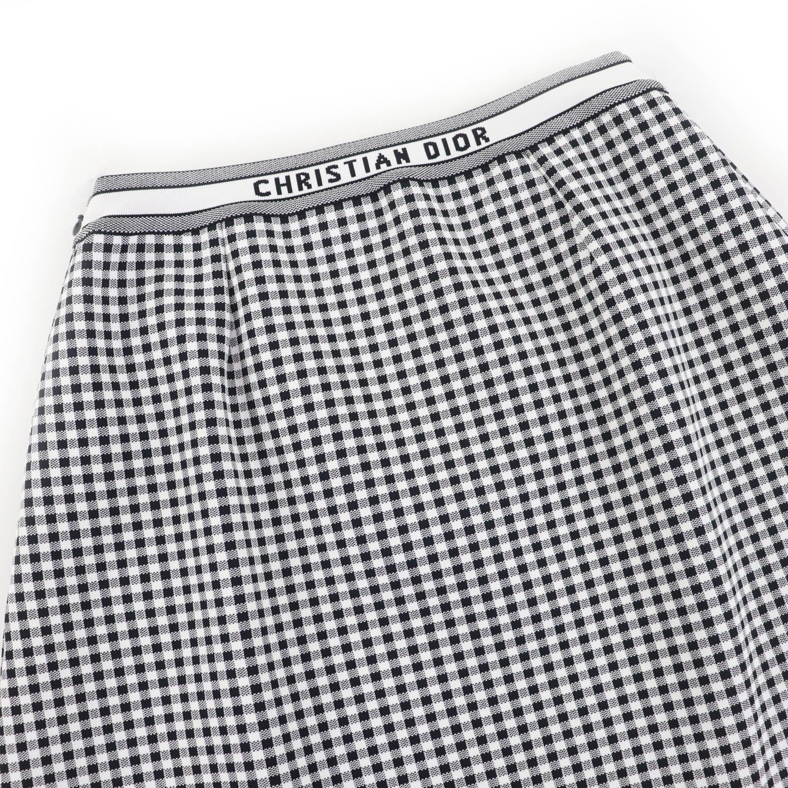 クリスチャンディオール Checkn Dior ギンガムチェックスカート