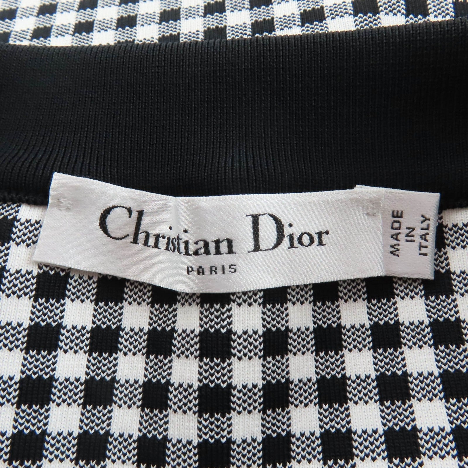 クリスチャンディオール Checkn Dior ギンガムチェックスカート