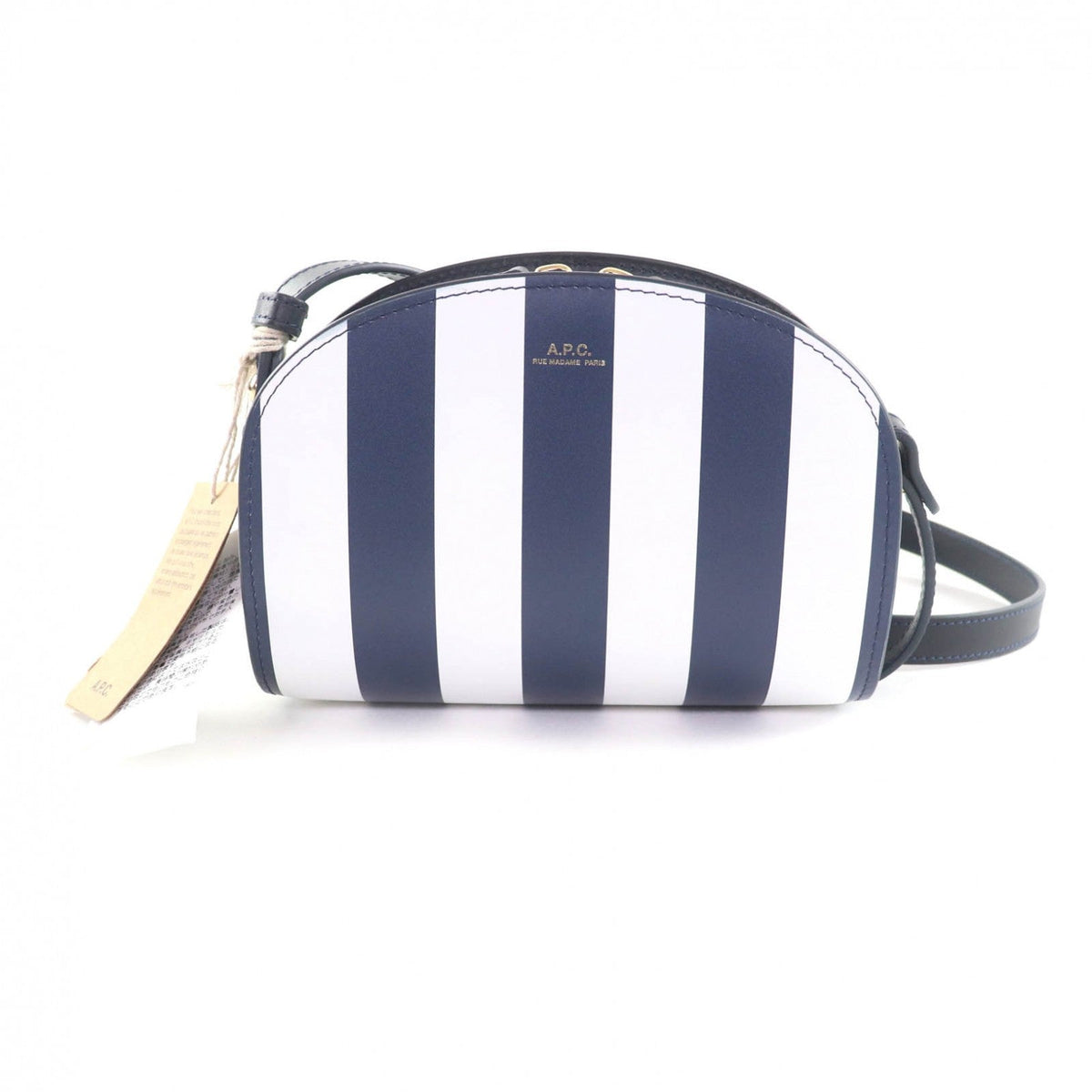 アーペーセー sac demi-lune レザー ショルダーバッグ