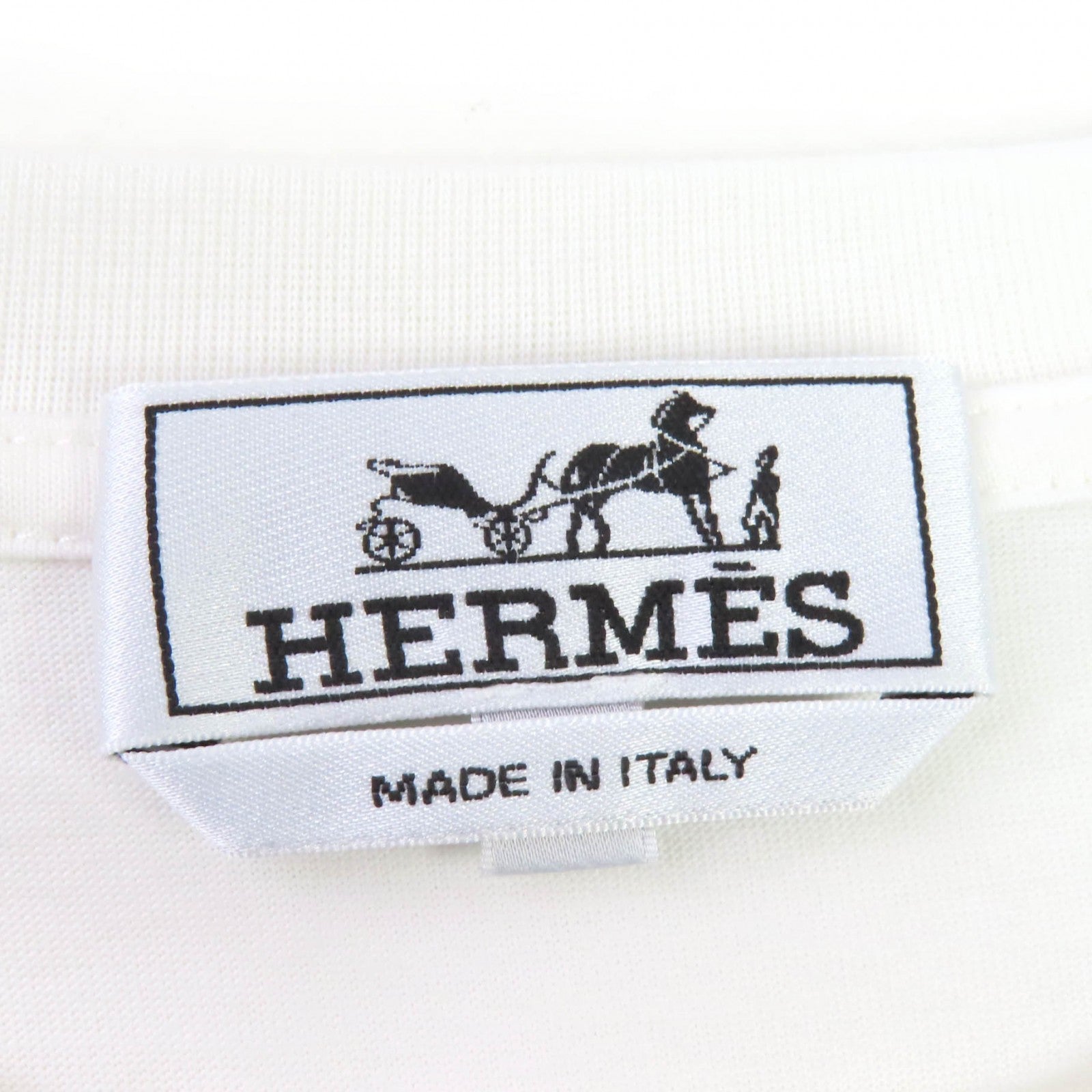 エルメス コットン レザー 半袖Tシャツ S