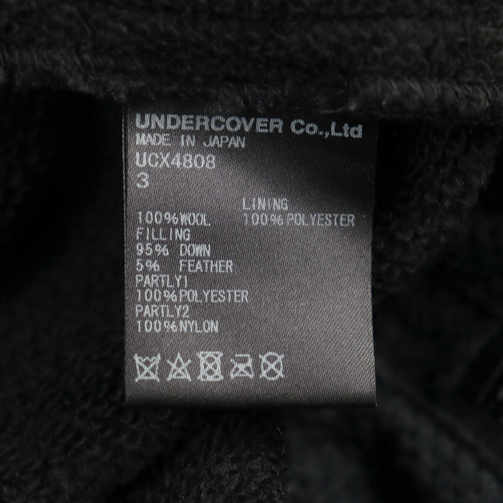 アンダーカバー Nadsat York Down Mix ロングパーカー