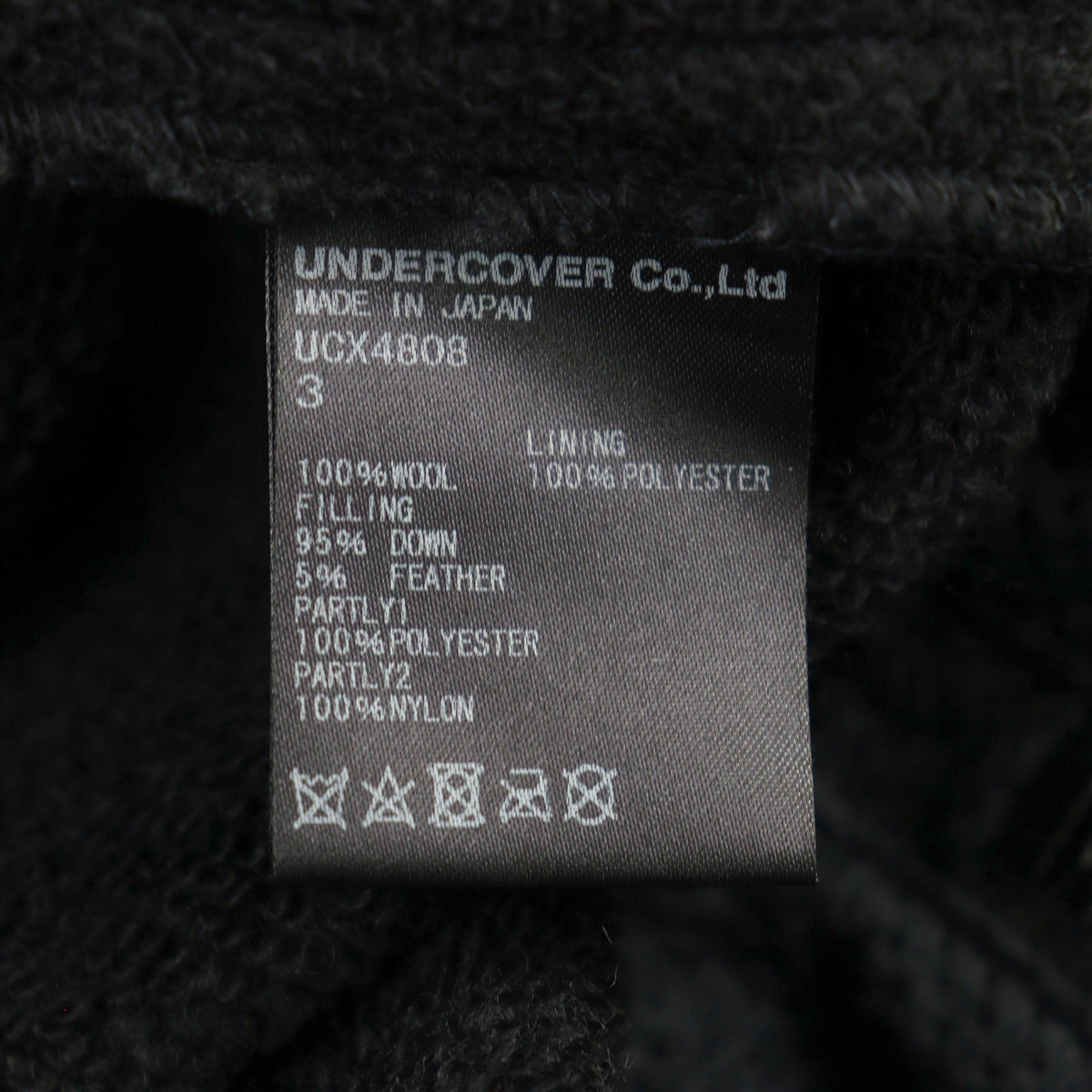 アンダーカバー Nadsat York Down Mix ロングパーカー