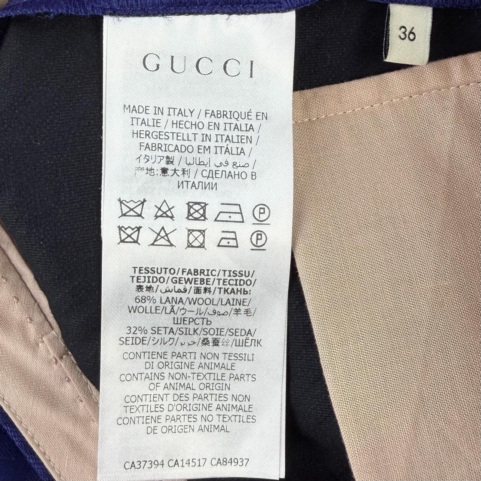 グッチ ウールシルクパンツ