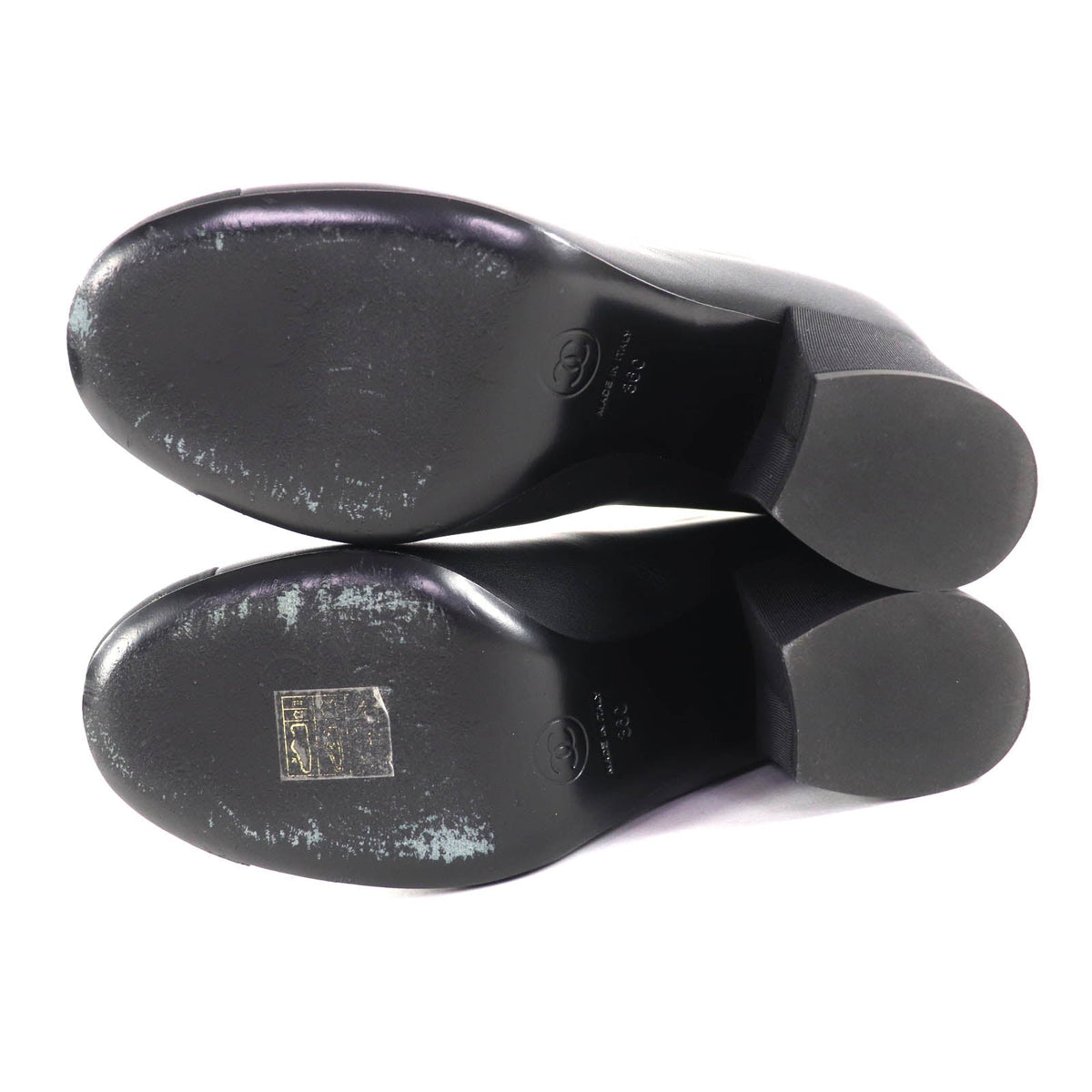 シャネル G39529 レザーアンクルブーツ