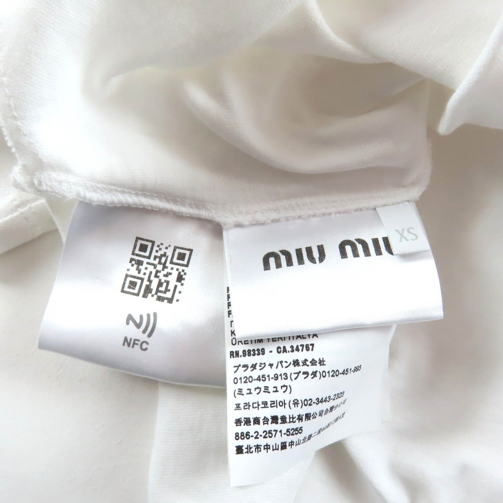 ミュウミュウ コットン Tシャツ