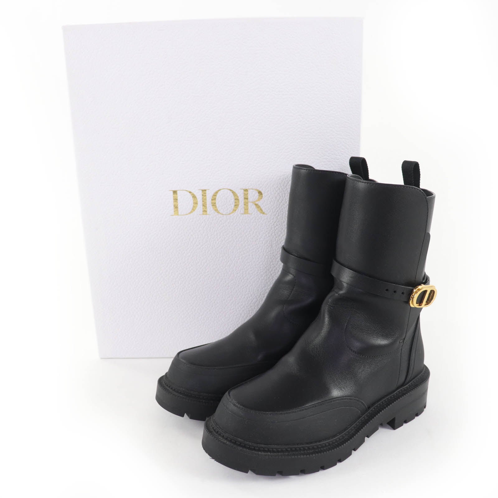クリスチャンディオール DIOR EMPREINTE レザー ブーツ