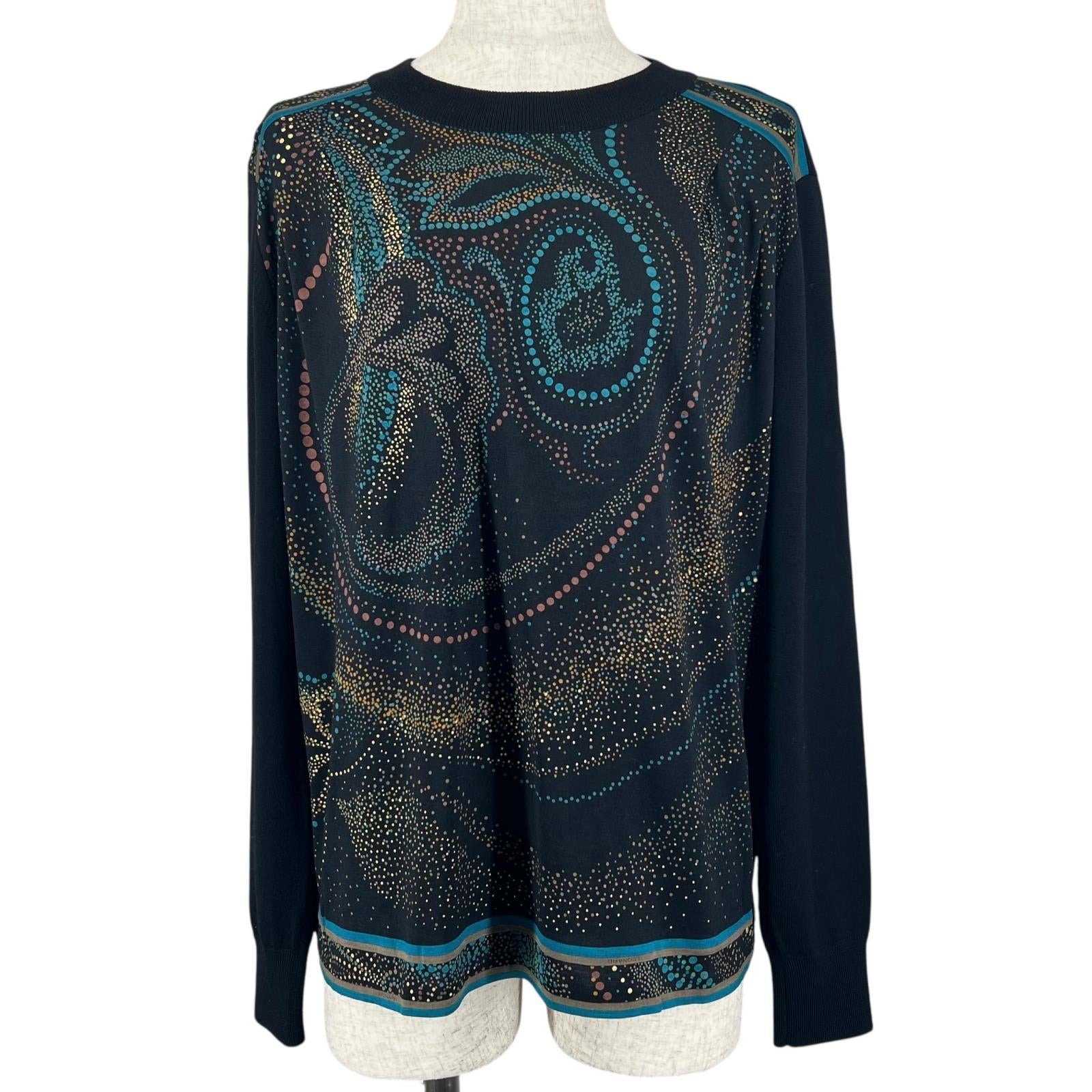 レオナールファッション ウールシルクニットプルオーバー