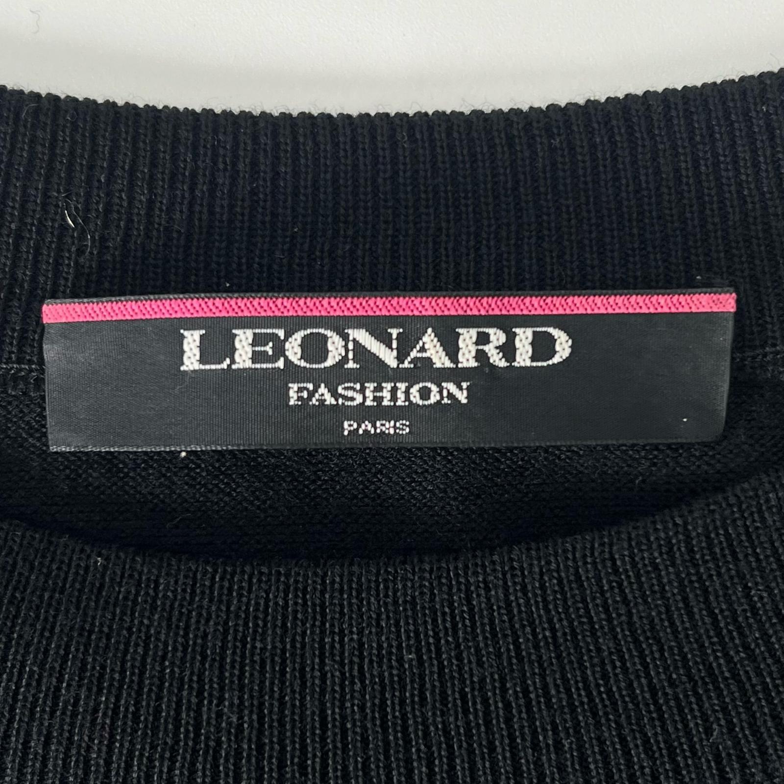 レオナールファッション ウールシルクニットプルオーバー