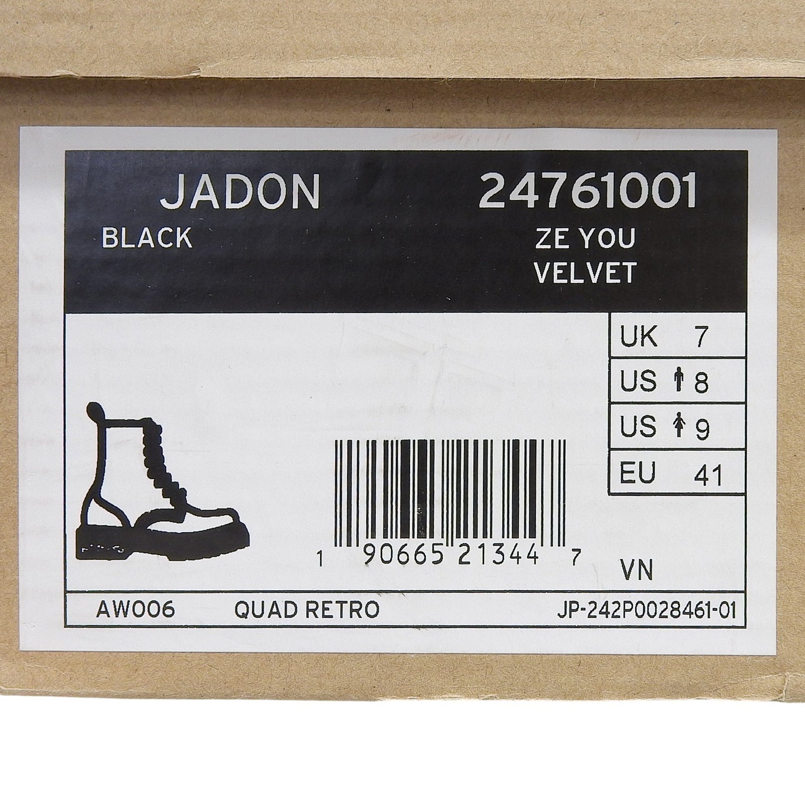 ドクターマーチン JADON ベルベットブーツ