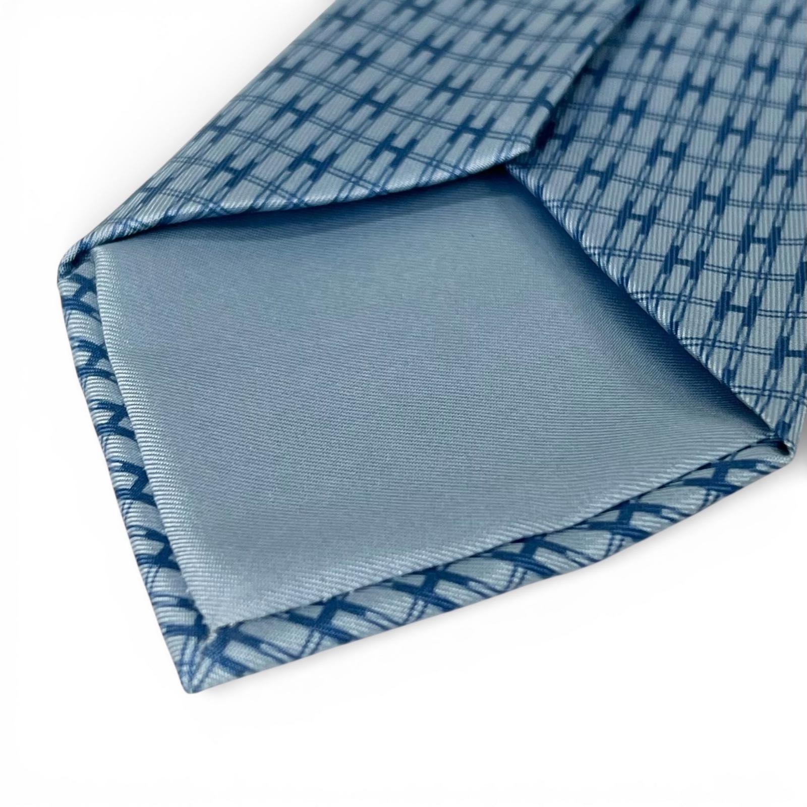 エルメス Hモチーフ シルク ネクタイ
