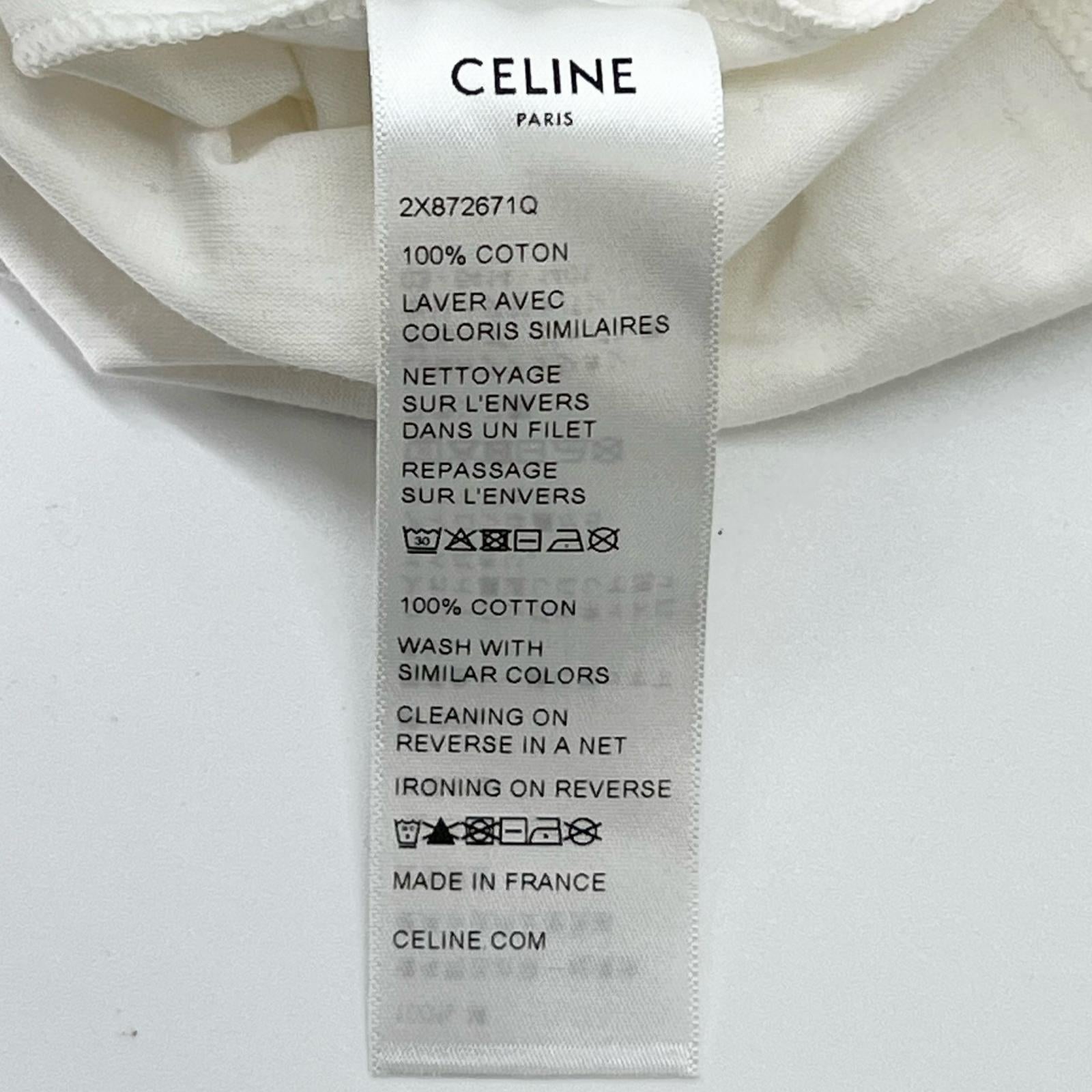 セリーヌ トリオンフプリント コットン Tシャツ