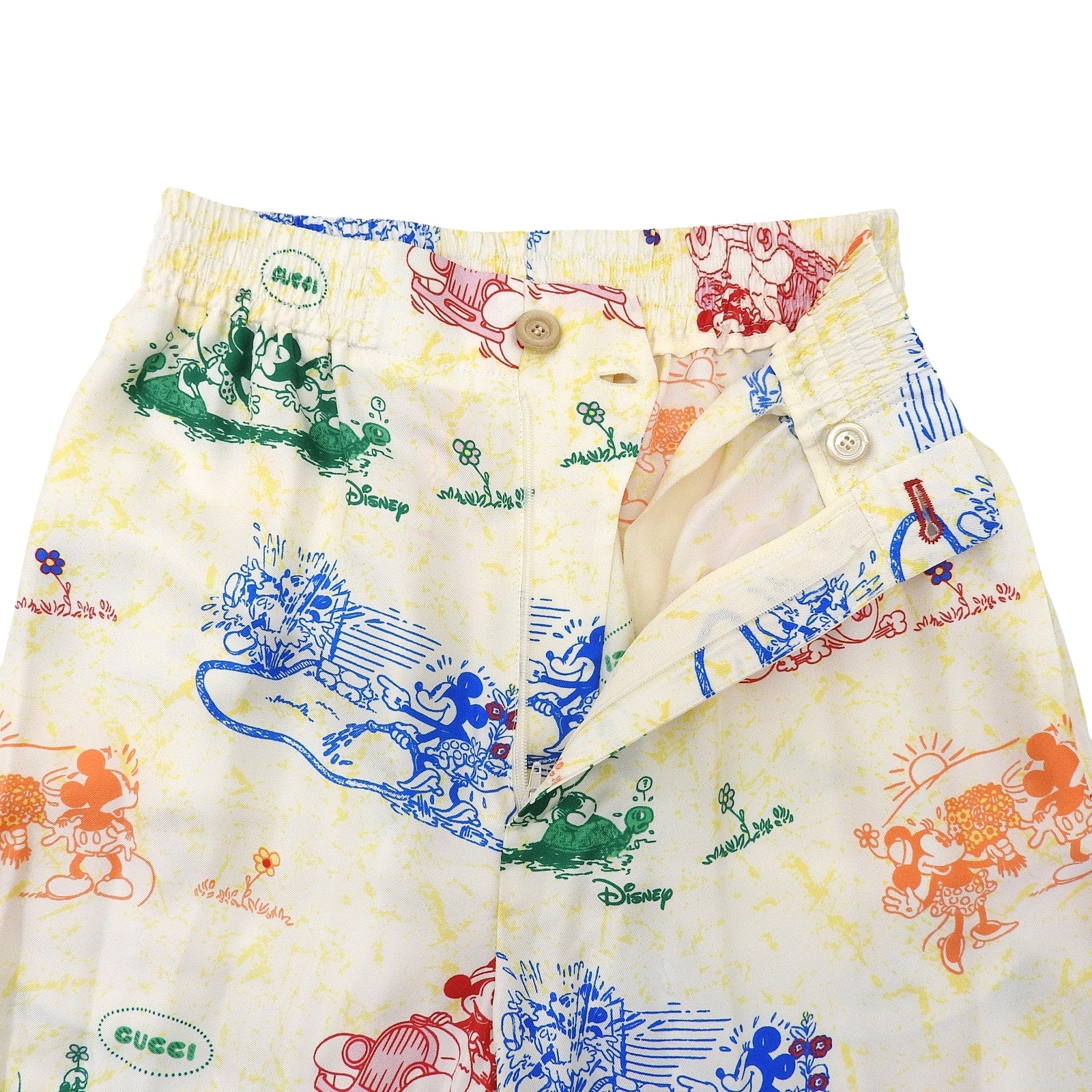 グッチディズニー シルクパンツ