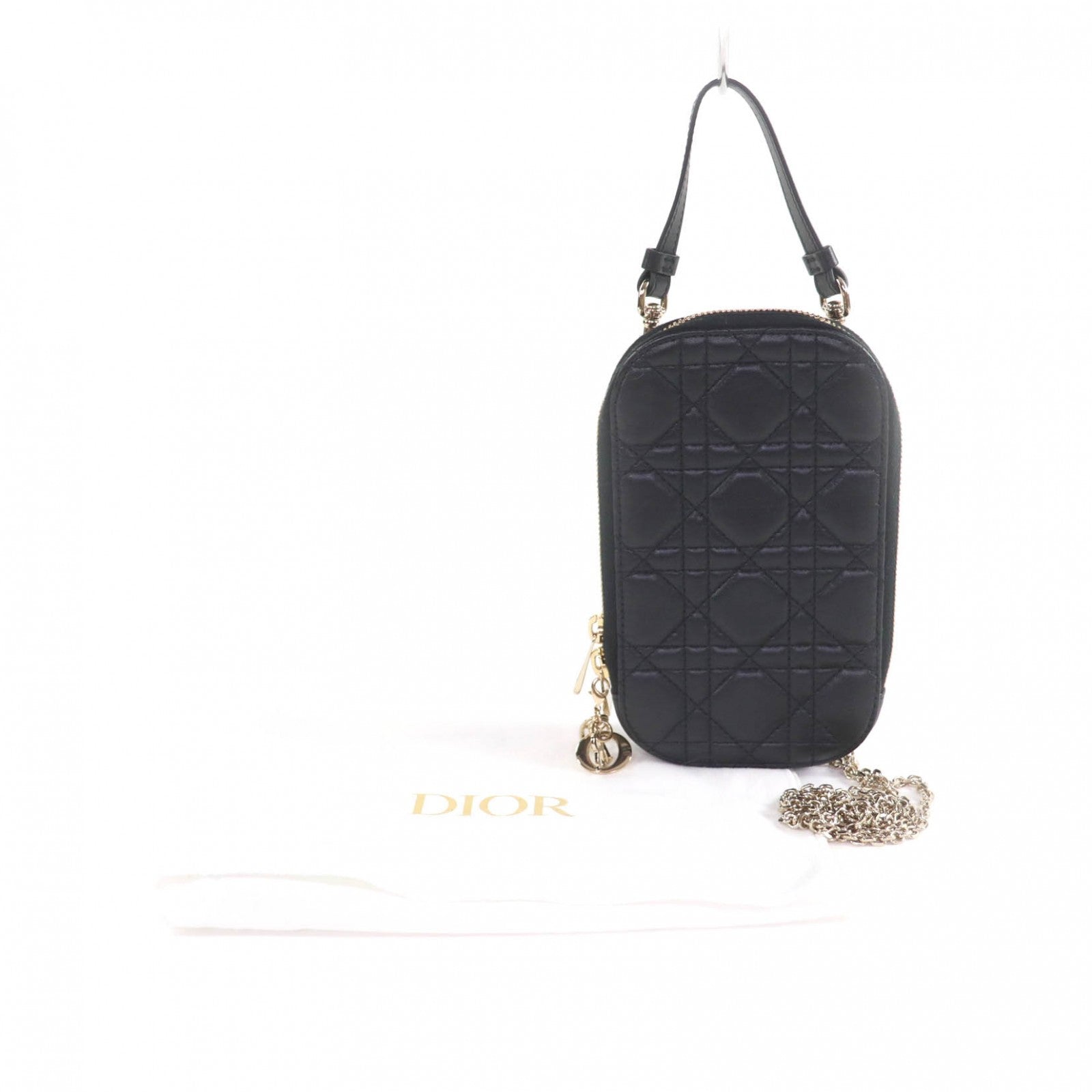 クリスチャンディオール レディディオール Call'in Dior ラムスキン フォンホルダー
