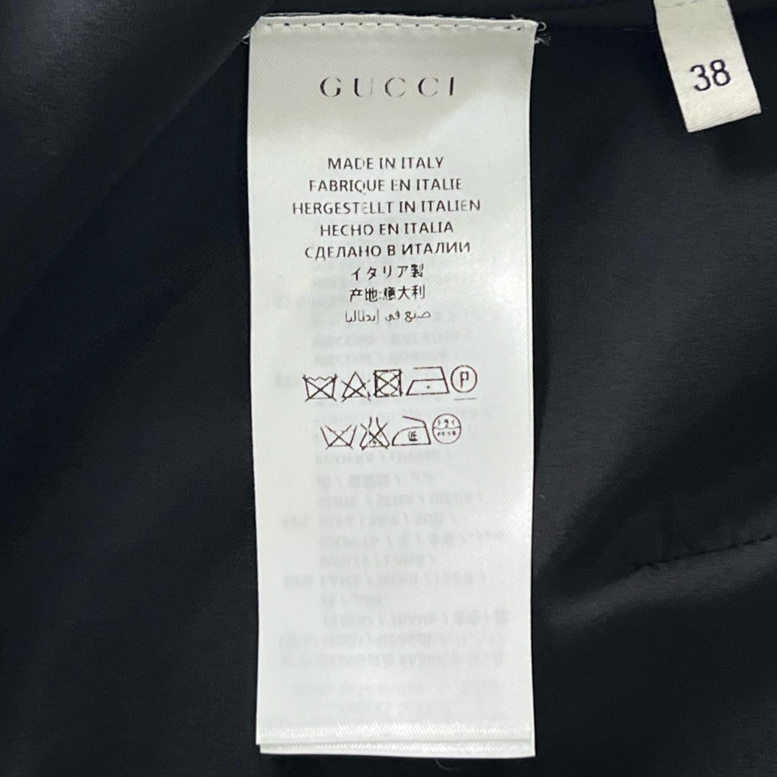 グッチ GGマーモント メタル ウールシルクスカート
